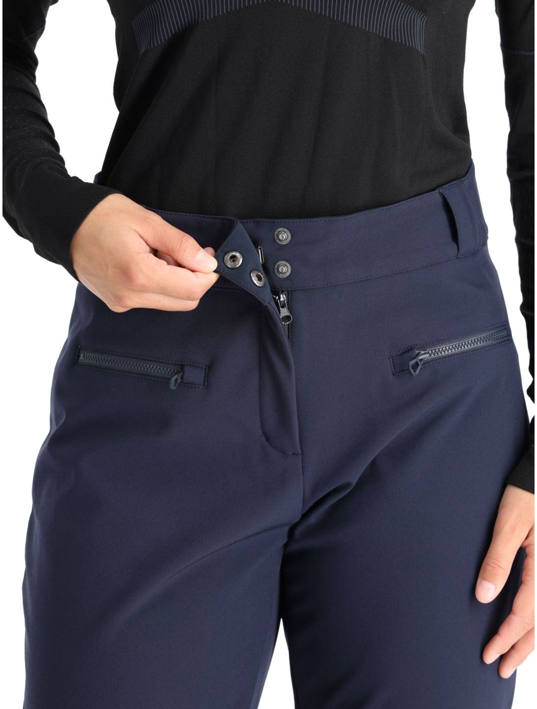 Helly Hansen, Bellissimo 2 pantalones de esquí softshell mujeres Navy azul 