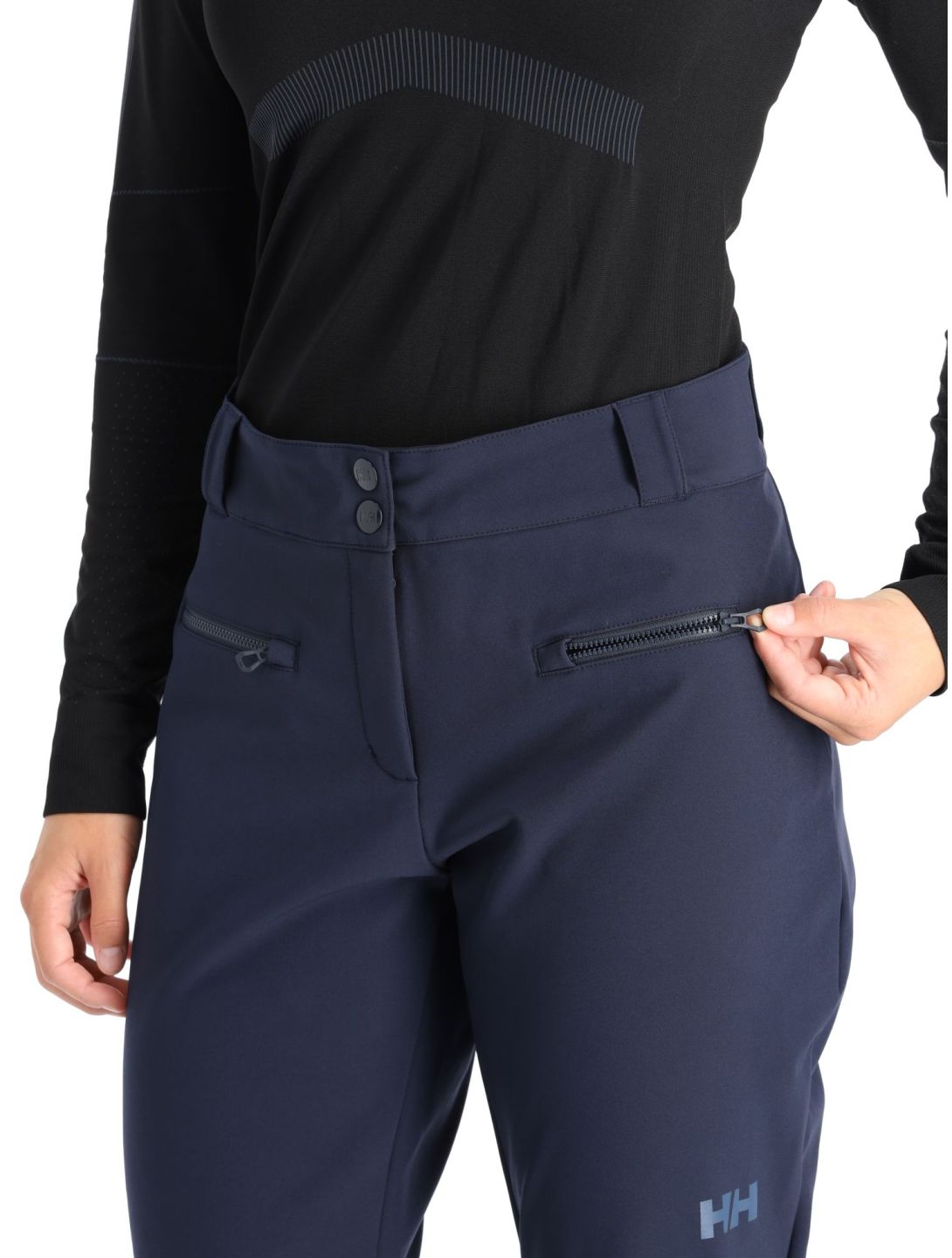 Helly Hansen, Bellissimo 2 pantalones de esquí softshell mujeres Navy azul 