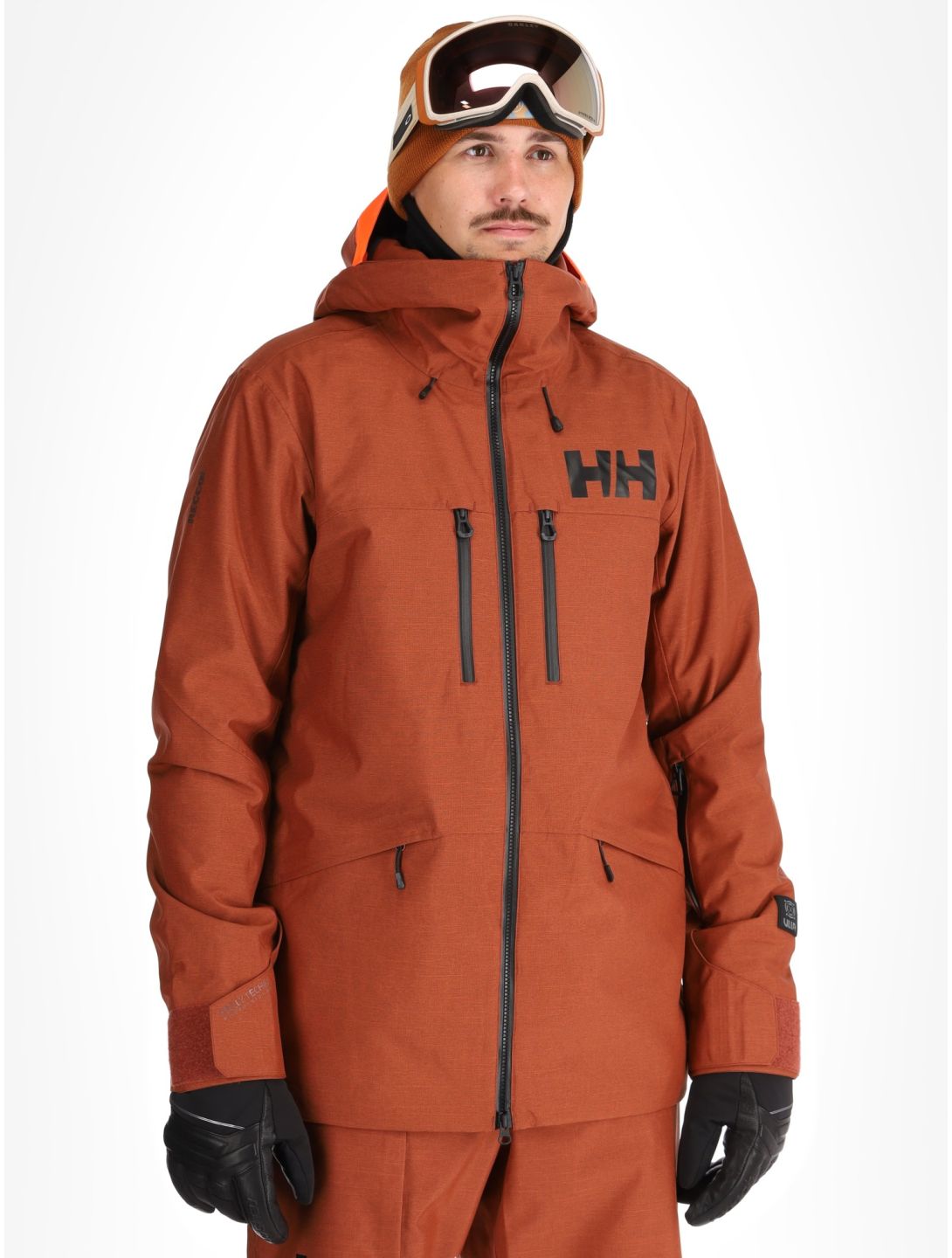 Helly Hansen, Garibaldi 2.0 chaqueta de esquí hombres Iron Oxide marrón 