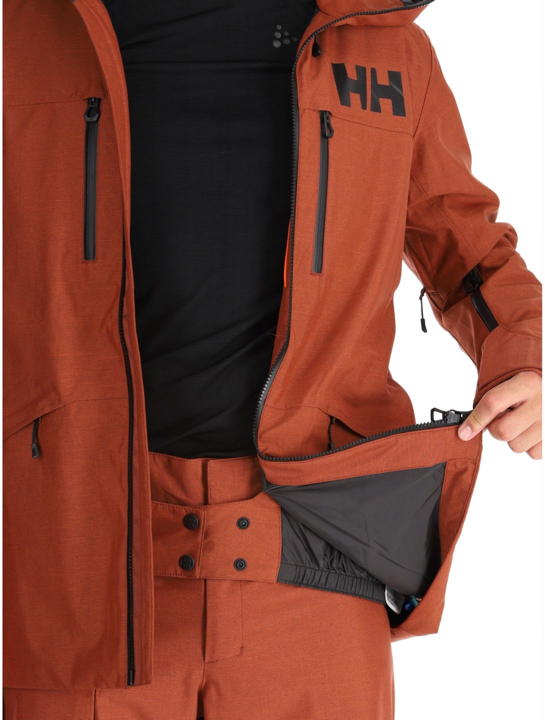 Helly Hansen, Garibaldi 2.0 chaqueta de esquí hombres Iron Oxide marrón 