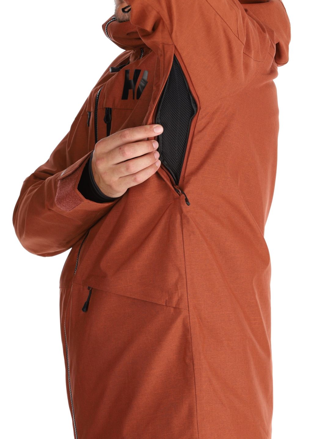 Helly Hansen, Garibaldi 2.0 chaqueta de esquí hombres Iron Oxide marrón 