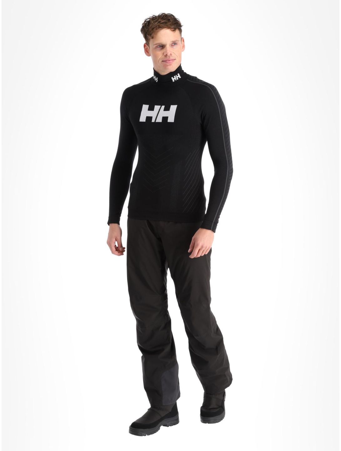 Helly Hansen, H1 Pro Lifa Merino Race Top camisa termoactiva hombres Black negro 