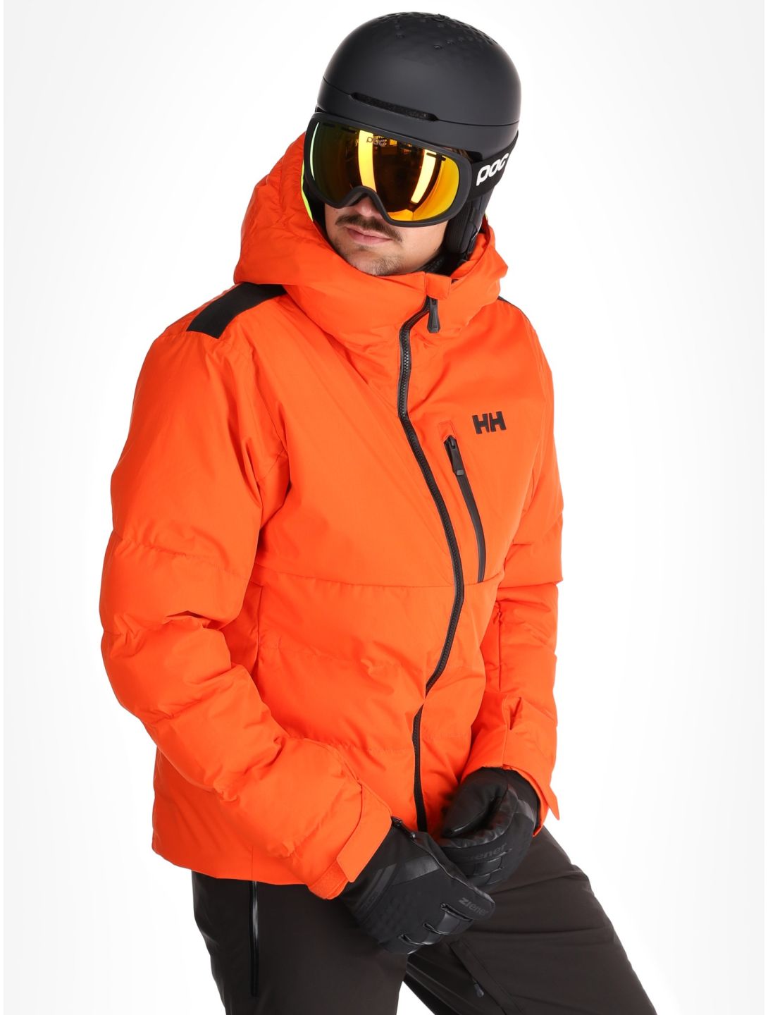 Helly Hansen, Kvitfjell Race Puffy chaqueta de esquí hombres Cherry Tomato naranja 