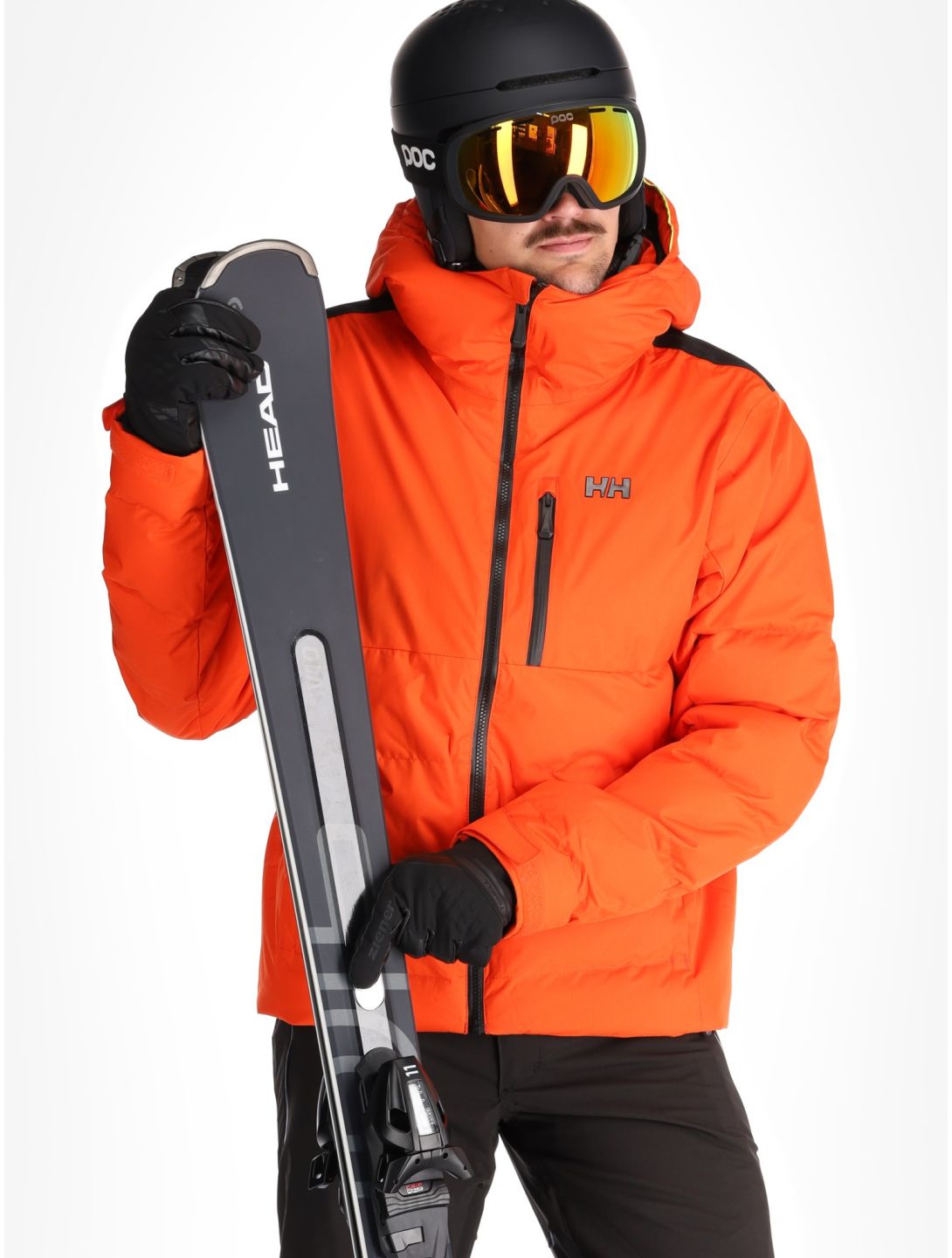 Helly Hansen, Kvitfjell Race Puffy chaqueta de esquí hombres Cherry Tomato naranja 