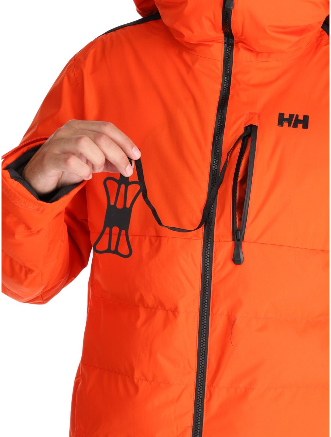 Helly Hansen, Kvitfjell Race Puffy chaqueta de esquí hombres Cherry Tomato naranja 