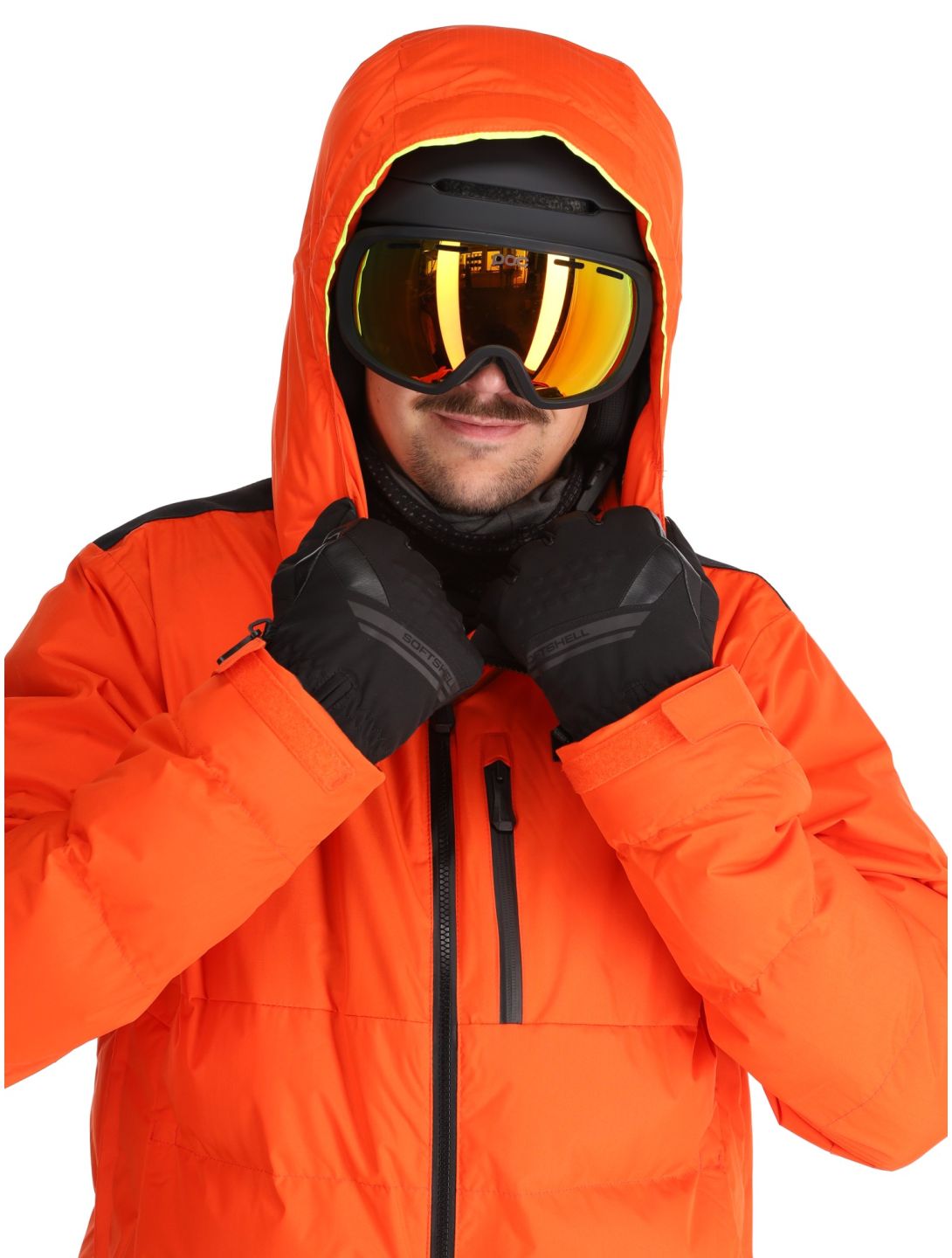 Helly Hansen, Kvitfjell Race Puffy chaqueta de esquí hombres Cherry Tomato naranja 