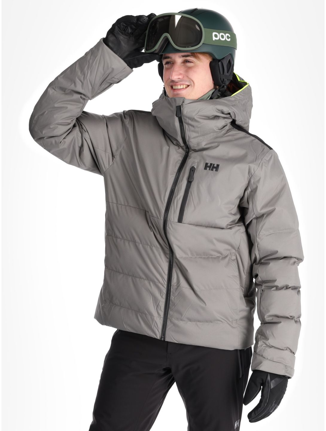 Helly Hansen, Kvitfjell Race Puffy chaqueta de esquí hombres Concrete gris 