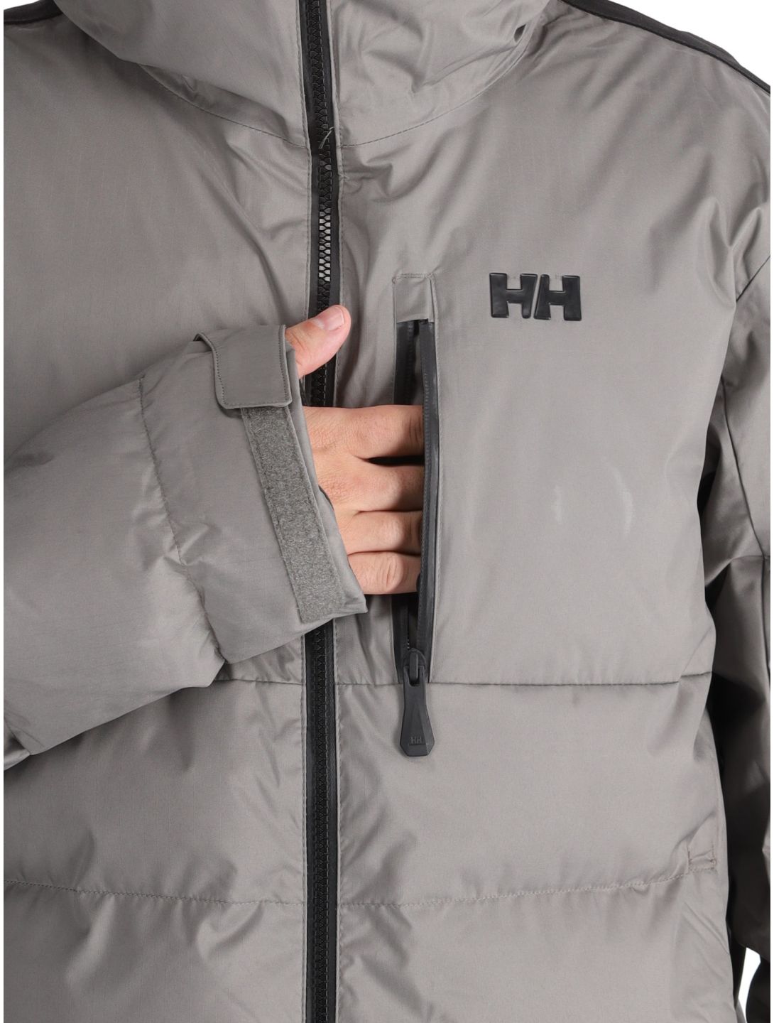 Helly Hansen, Kvitfjell Race Puffy chaqueta de esquí hombres Concrete gris 