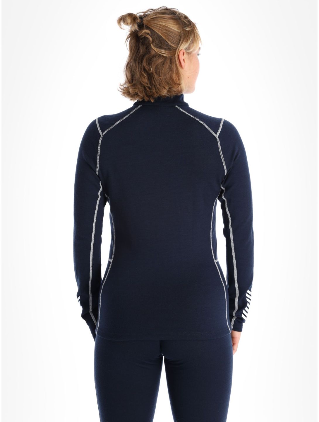 Helly Hansen, W Lifa Merino Midweight 1/2 Zip jersey mujeres Navy azul 