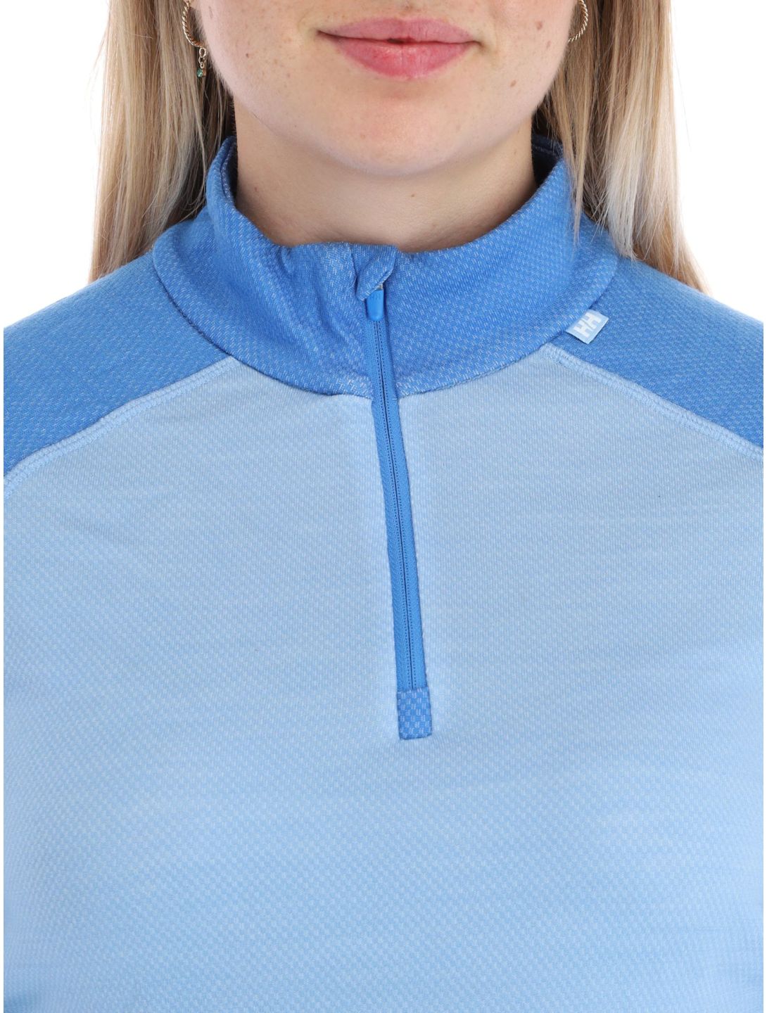 Helly Hansen, W Lifa Merino Midweight 1/2 Zip jersey mujeres Bright Blue azul 