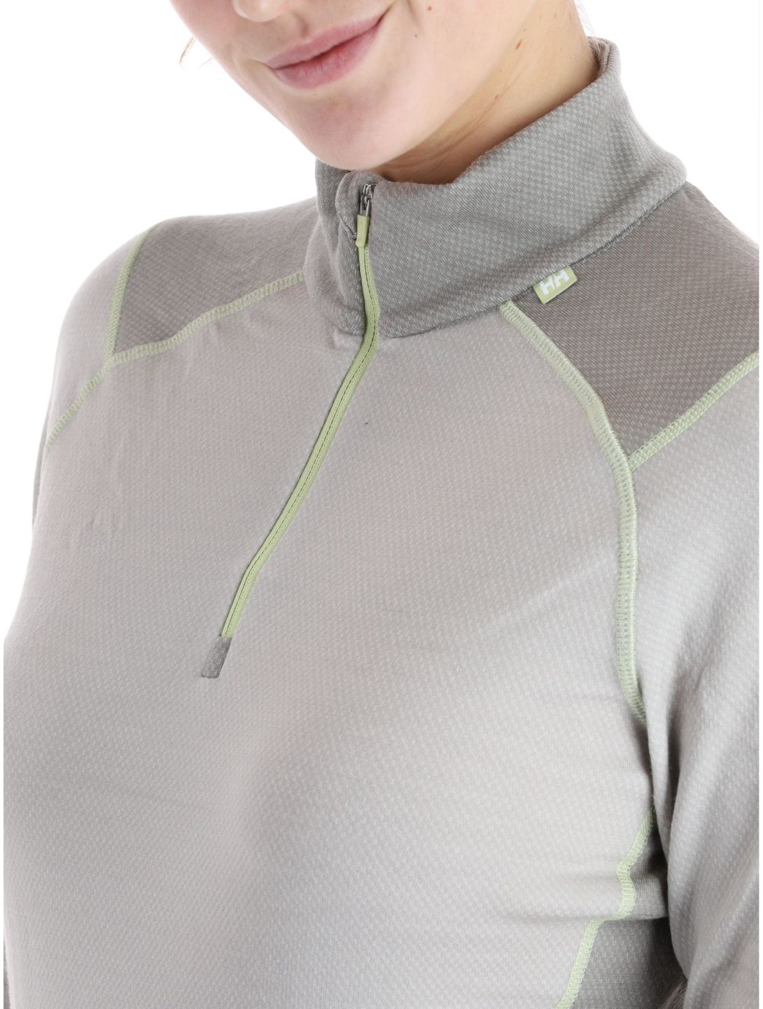 Helly Hansen, Lifa Merino Midweight 1/2 Zip jersey mujeres Mellow Grey gris 