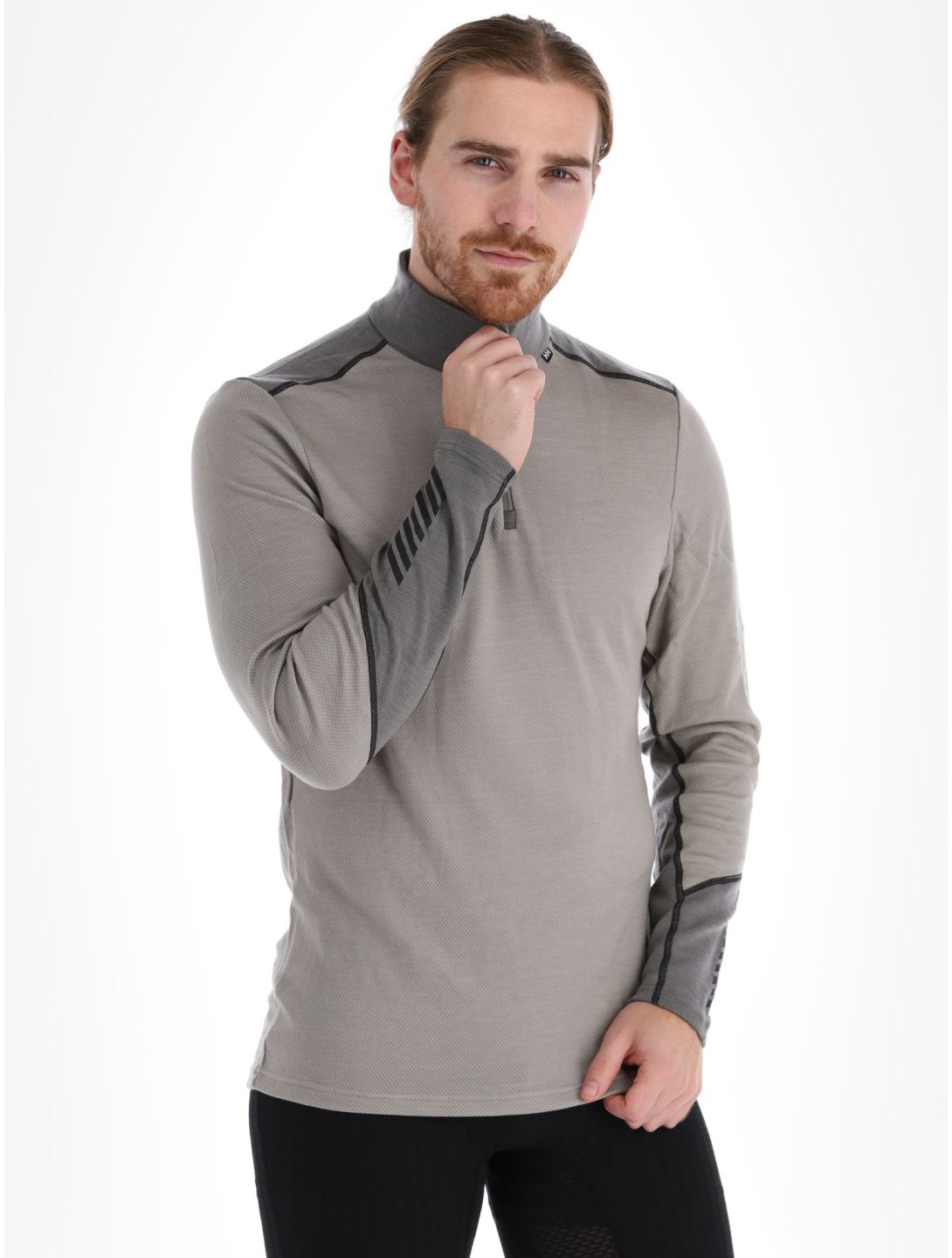 Helly Hansen, Lifa Merino Midweight 1/2 Zip jersey hombres Terrazzo gris 