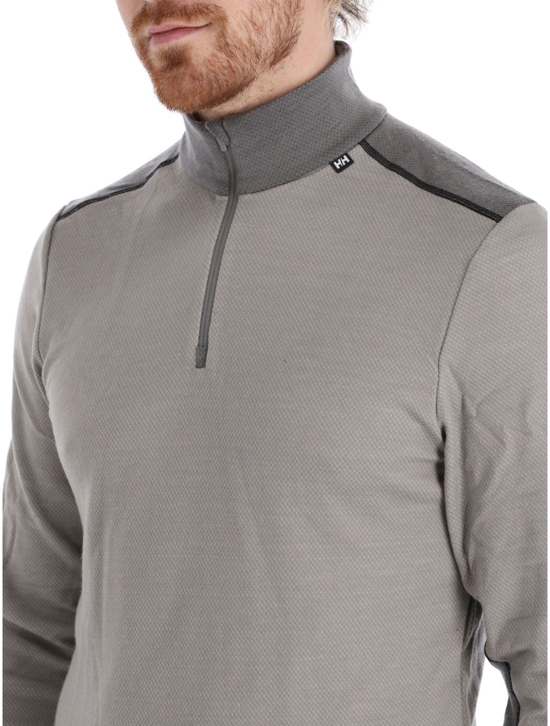 Helly Hansen, Lifa Merino Midweight 1/2 Zip jersey hombres Terrazzo gris 