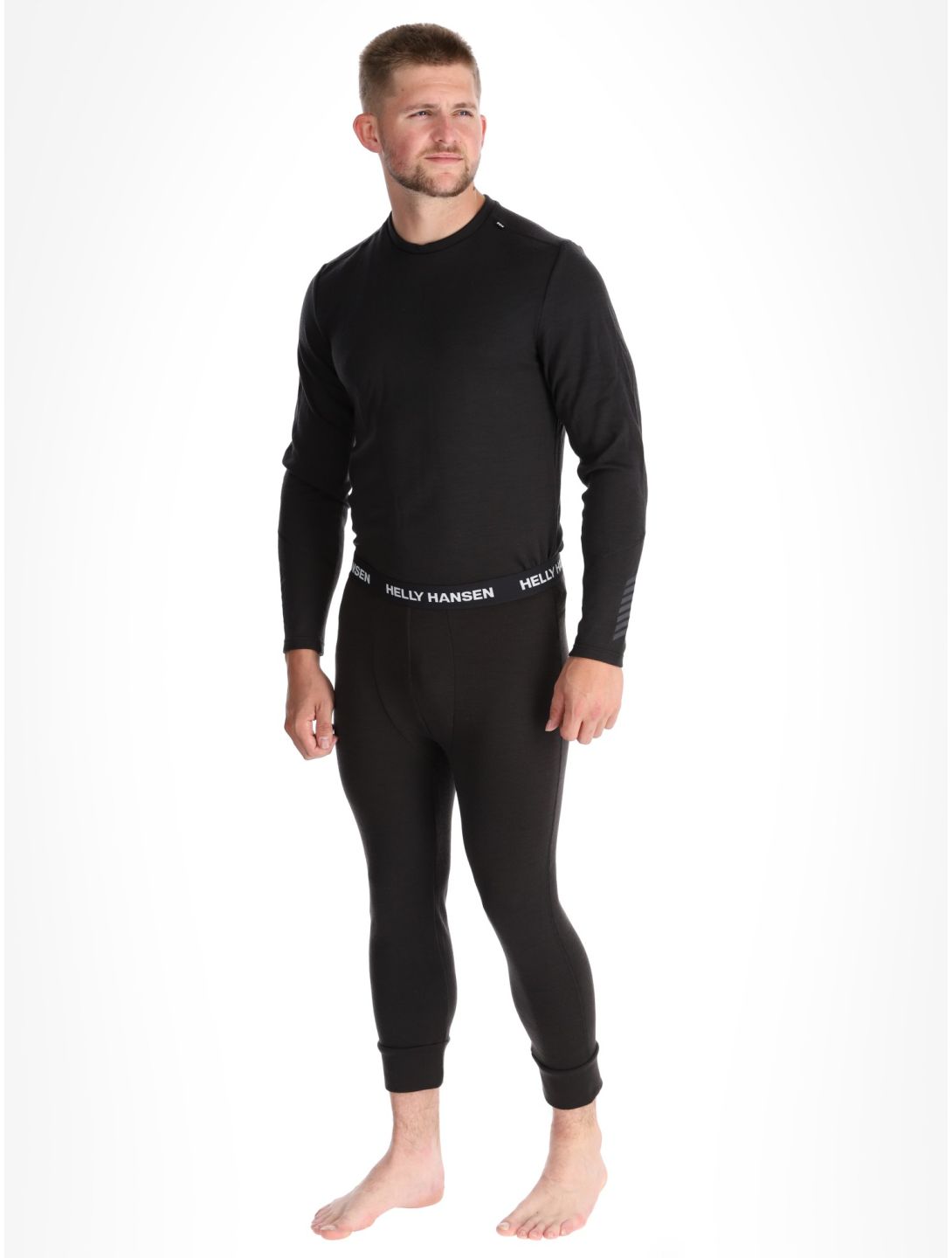 Helly Hansen, Lifa Merino Midweight 3/4 pantalón termoactivo hombres Black negro 