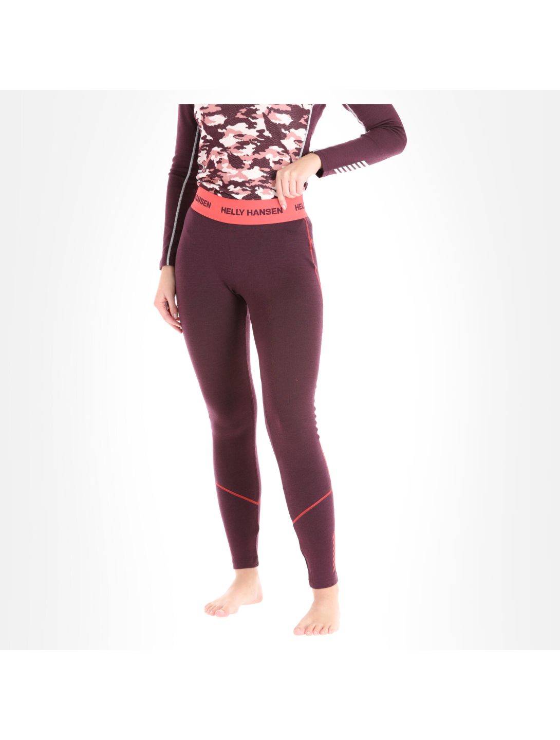 Helly Hansen, Lifa Merino Midweight pantalón termoactivo mujeres wild rosa