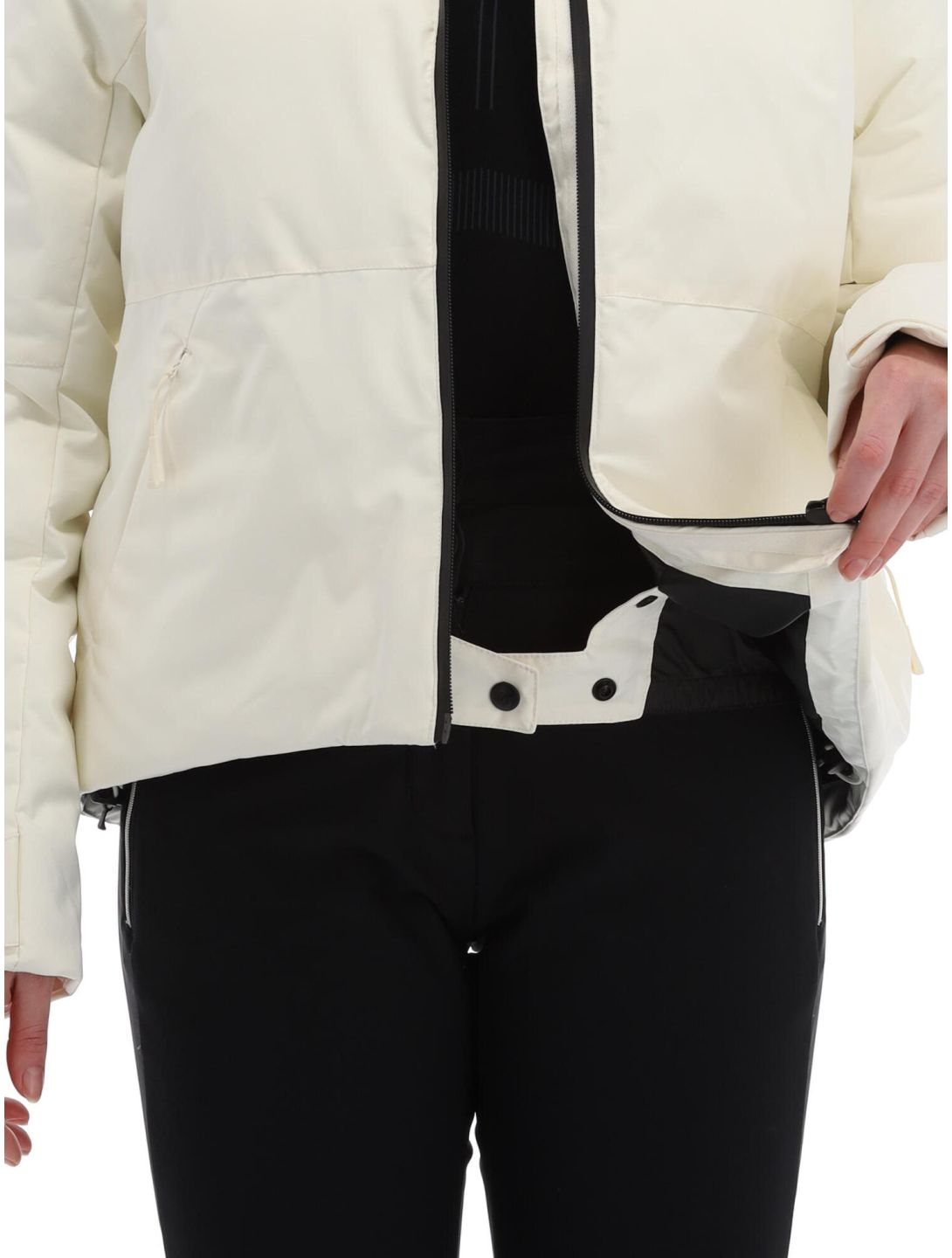 Helly Hansen, W Nora Short Puffy chaqueta de esquí mujeres Snow blanco 