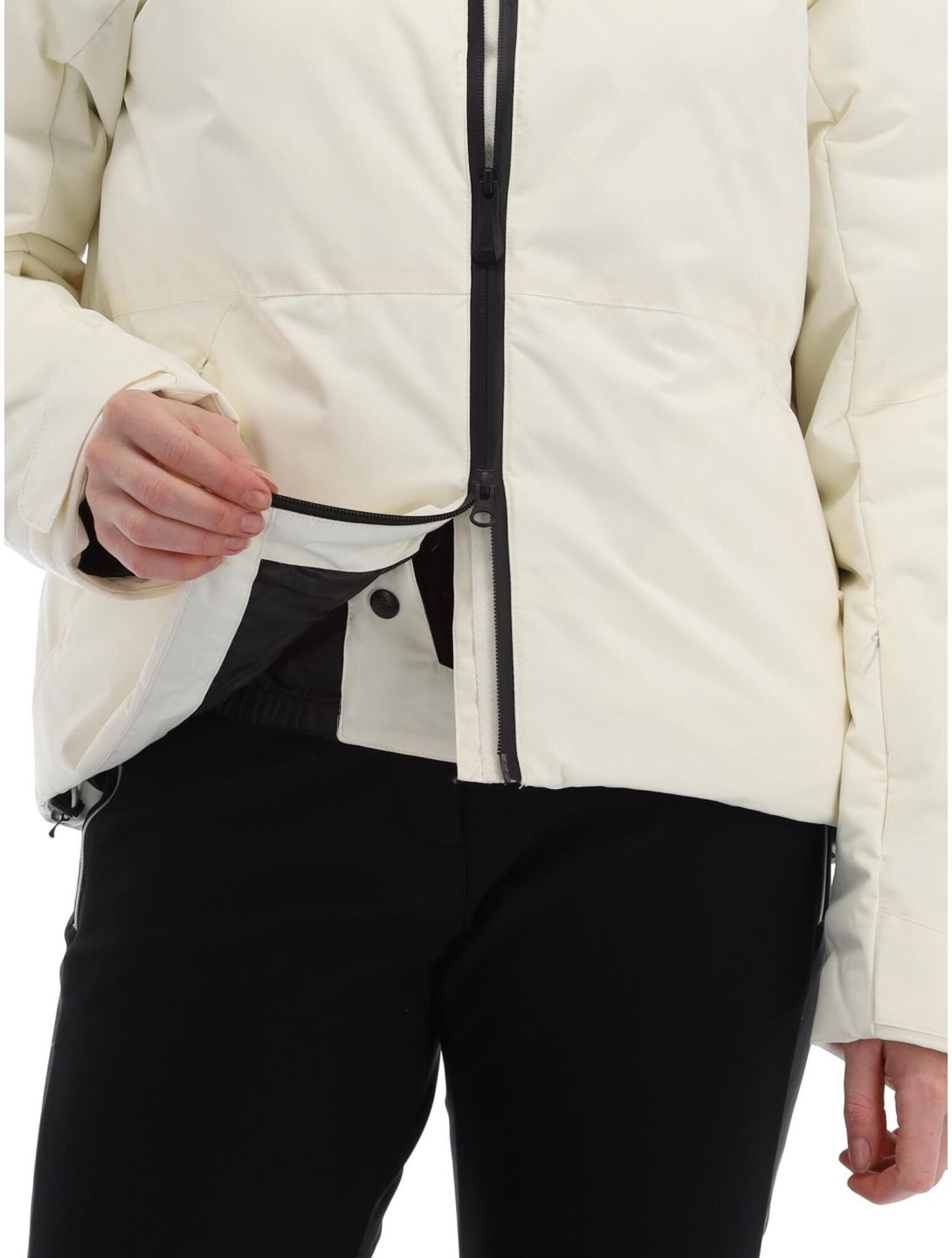 Helly Hansen, W Nora Short Puffy chaqueta de esquí mujeres Snow blanco 