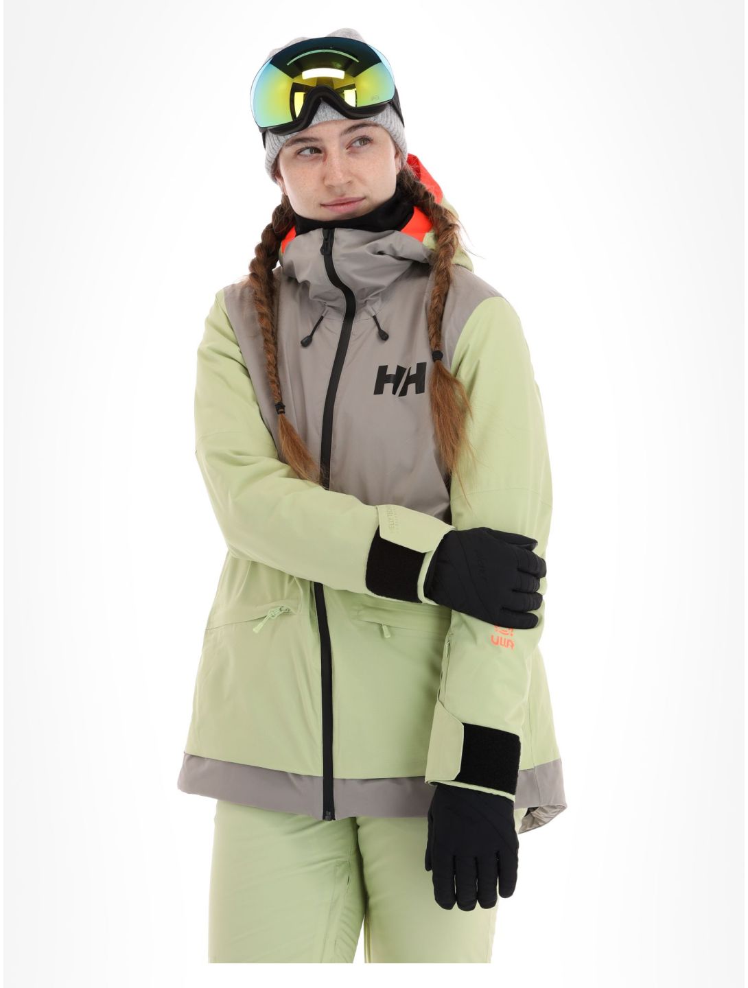 Helly Hansen, Powchaser 2.0 chaqueta de esquí mujeres Iced Matcha verde 