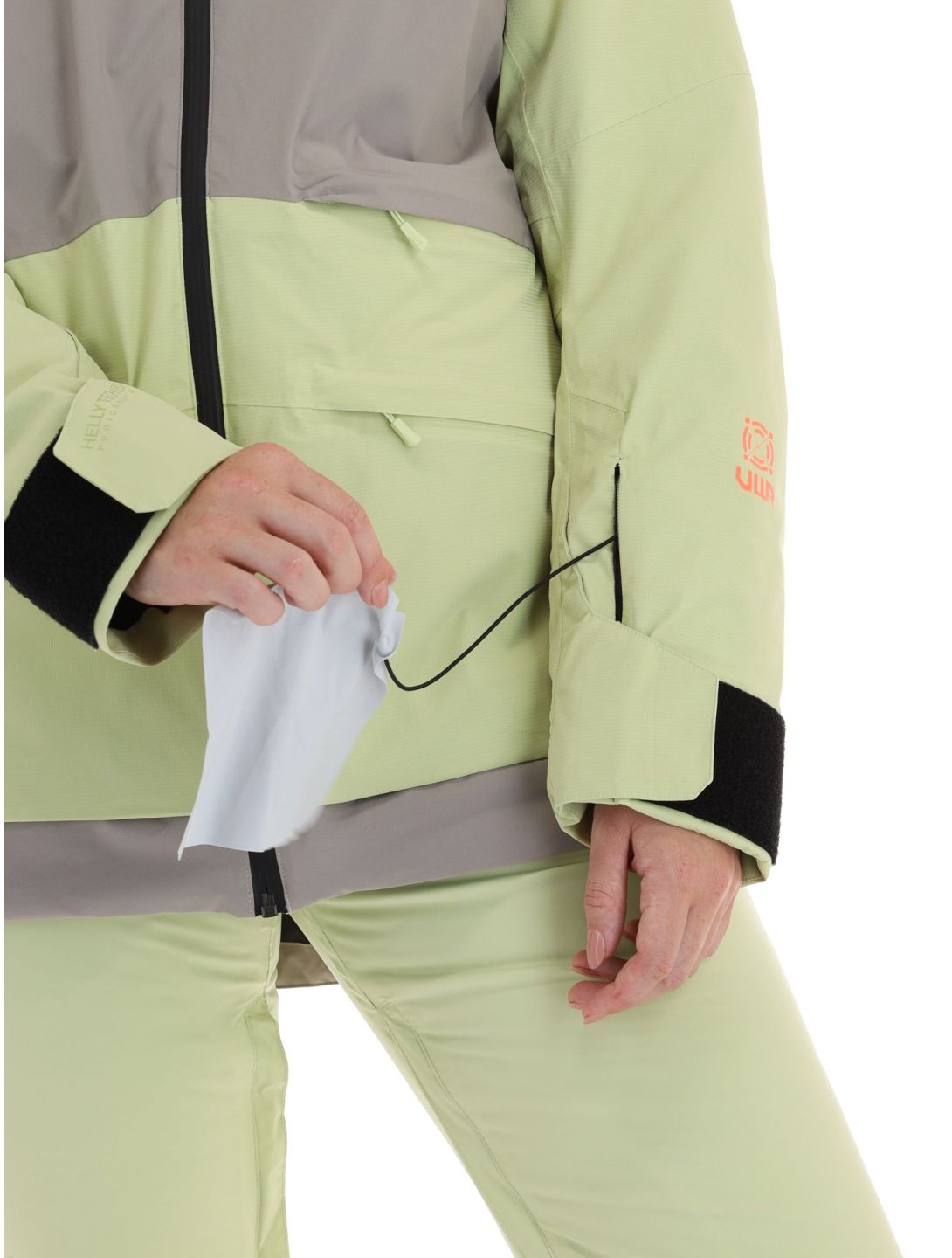 Helly Hansen, Powchaser 2.0 chaqueta de esquí mujeres Iced Matcha verde 