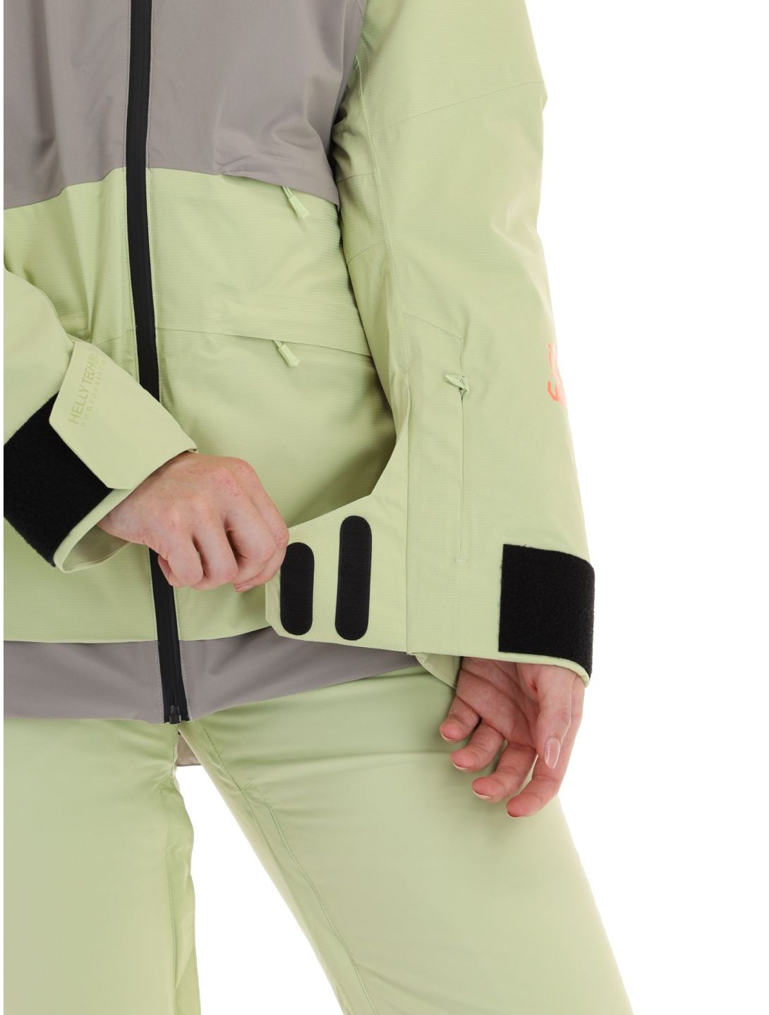 Helly Hansen, Powchaser 2.0 chaqueta de esquí mujeres Iced Matcha verde 