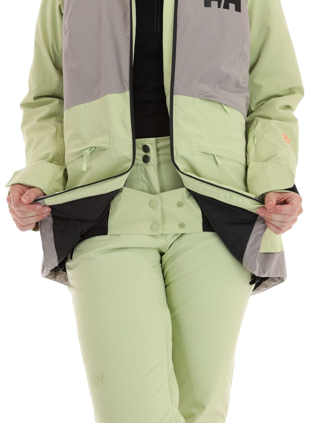 Helly Hansen, Powchaser 2.0 chaqueta de esquí mujeres Iced Matcha verde 