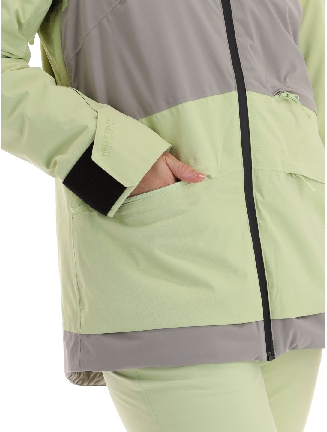 Helly Hansen, Powchaser 2.0 chaqueta de esquí mujeres Iced Matcha verde 