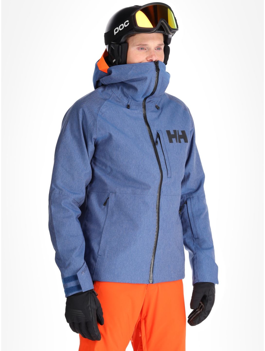 Helly Hansen, Powderface chaqueta de esquí hombres Deep Fjord azul 