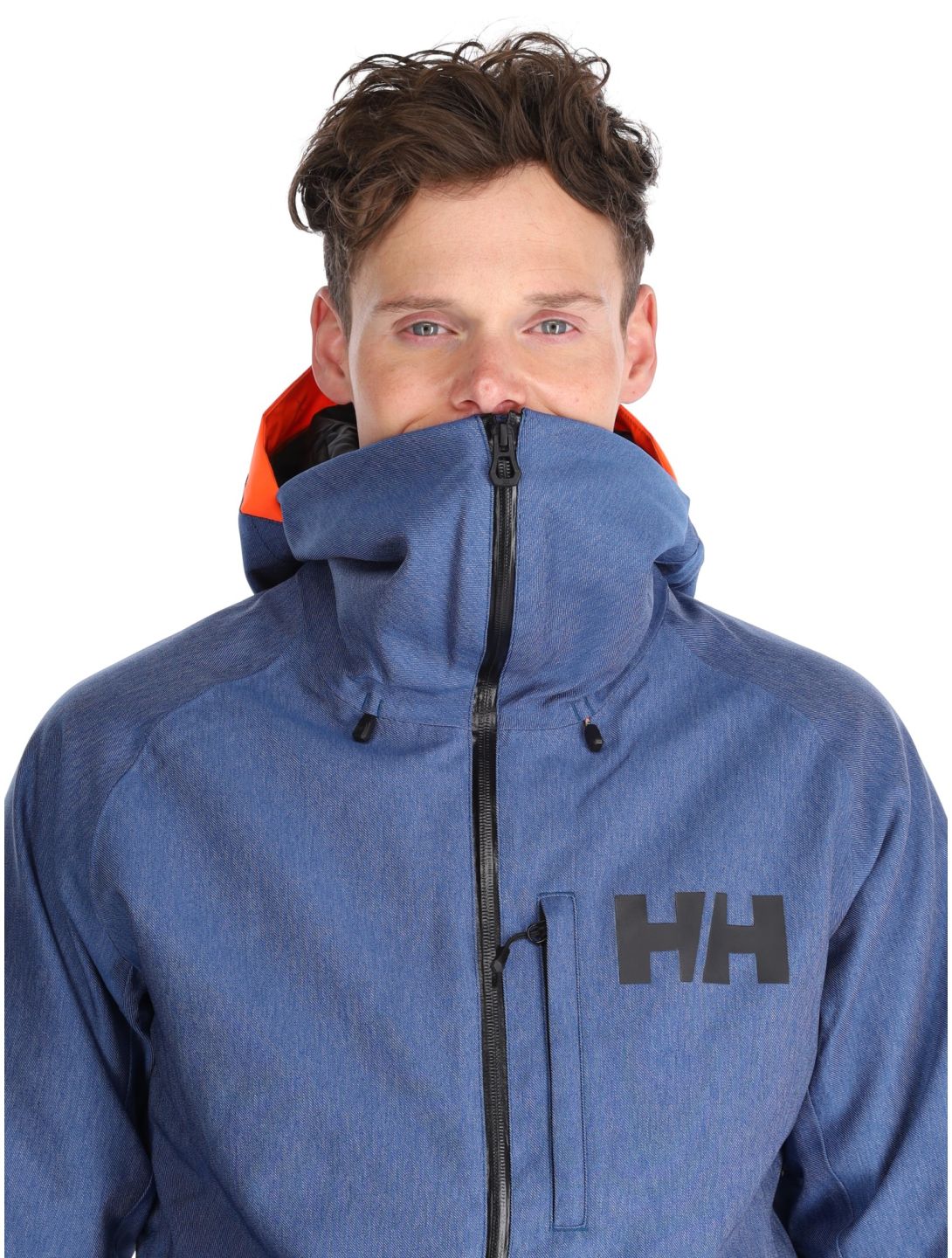 Helly Hansen, Powderface chaqueta de esquí hombres Deep Fjord azul 