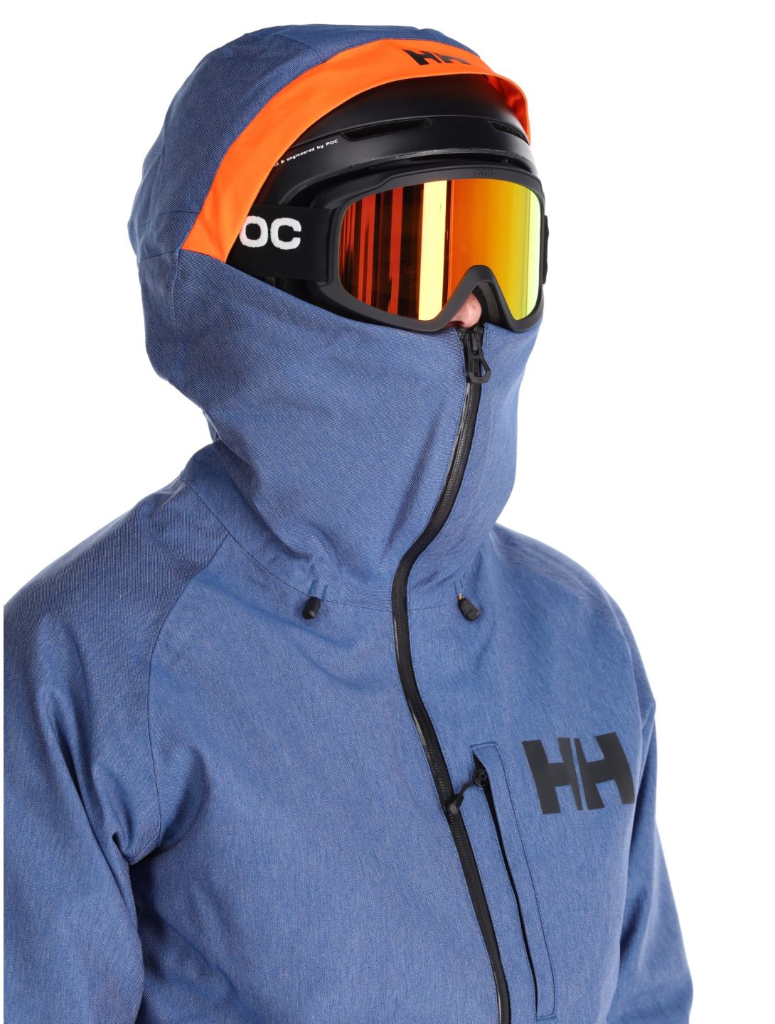 Helly Hansen, Powderface chaqueta de esquí hombres Deep Fjord azul 