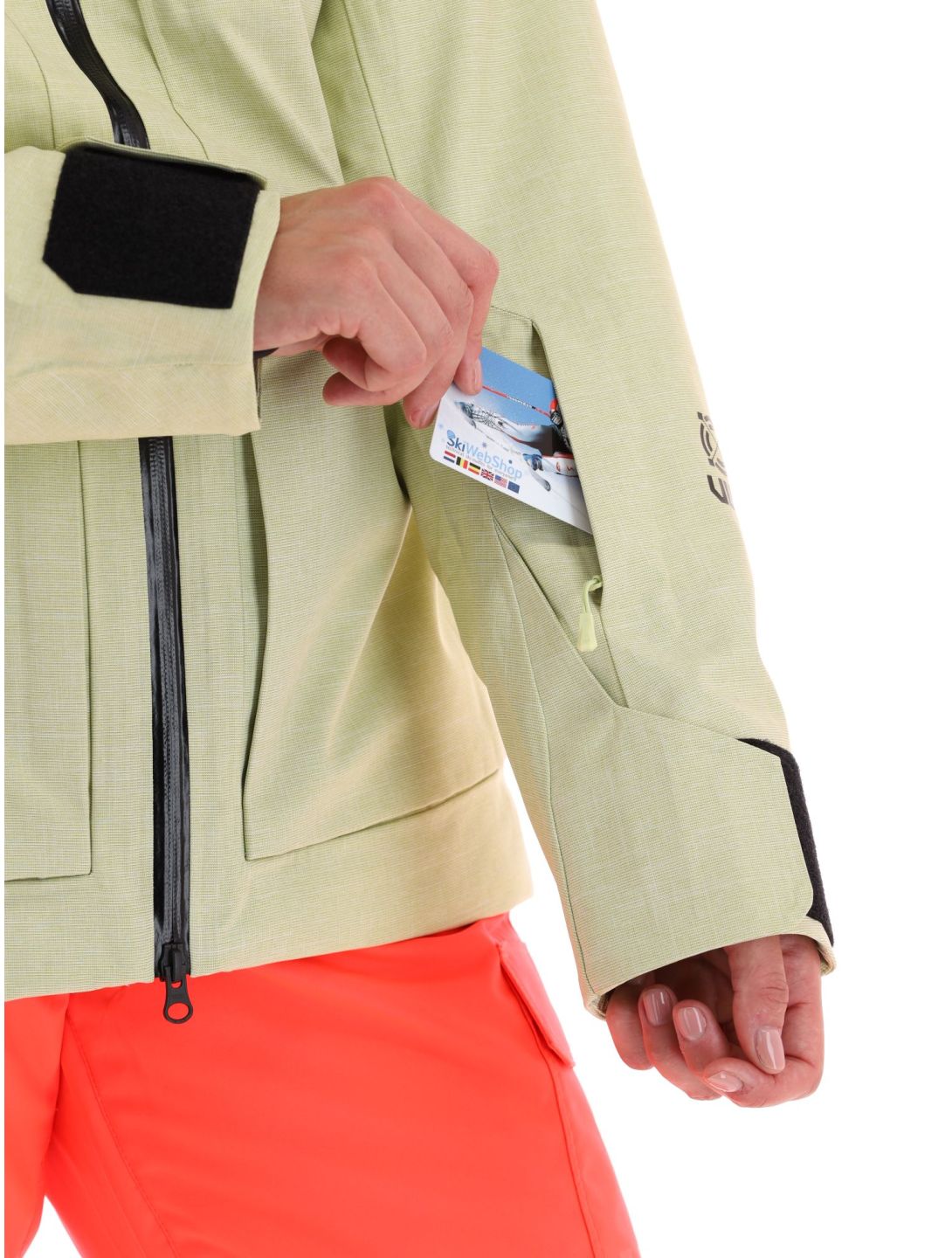 Helly Hansen, Powderqueen 3.0 chaqueta de esquí mujeres Iced Matcha verde 