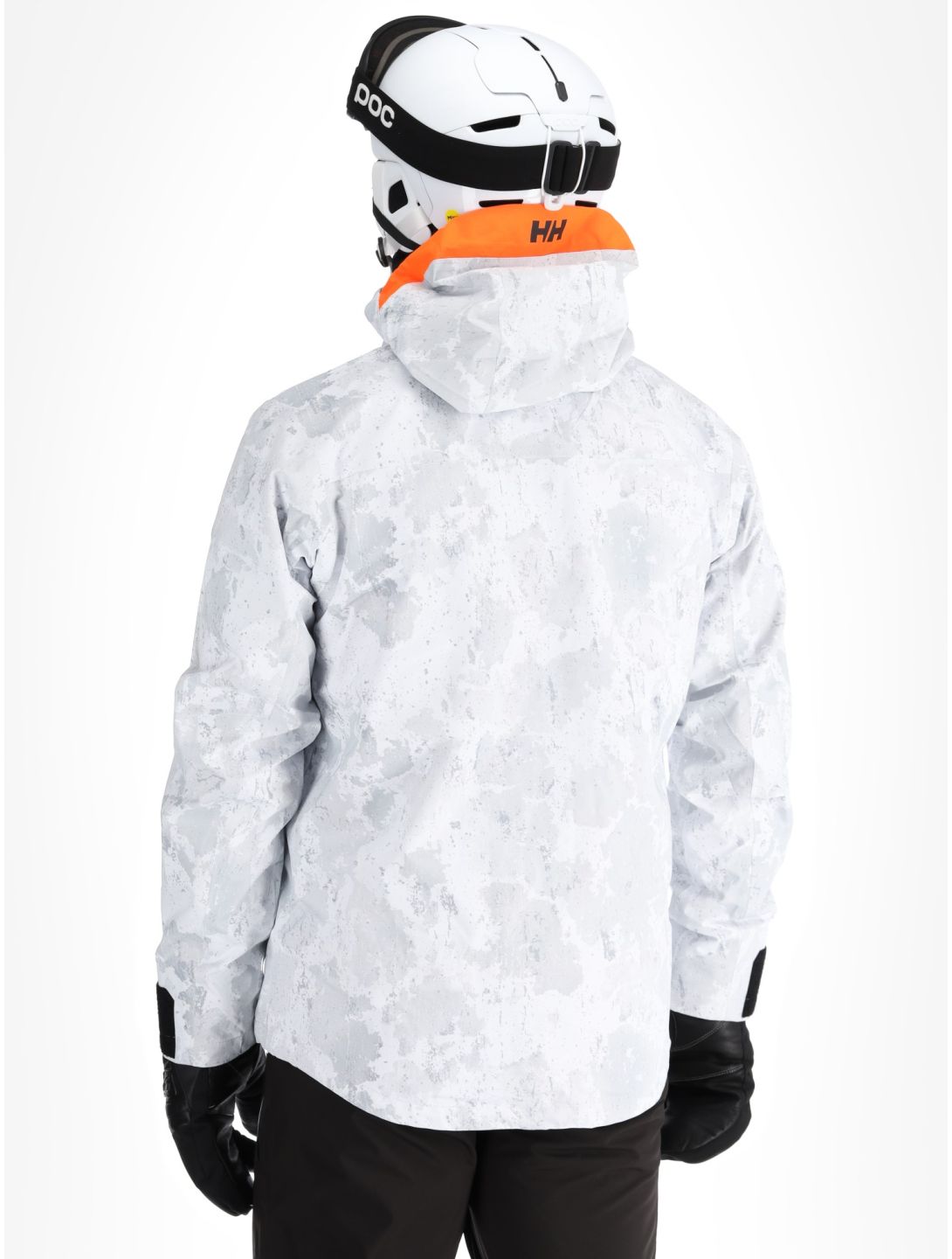 Helly Hansen, Sogn Shell 2.0 chaqueta de esquí hardshell hombres Grey Fog Snow Camo AOP blanco, gris 