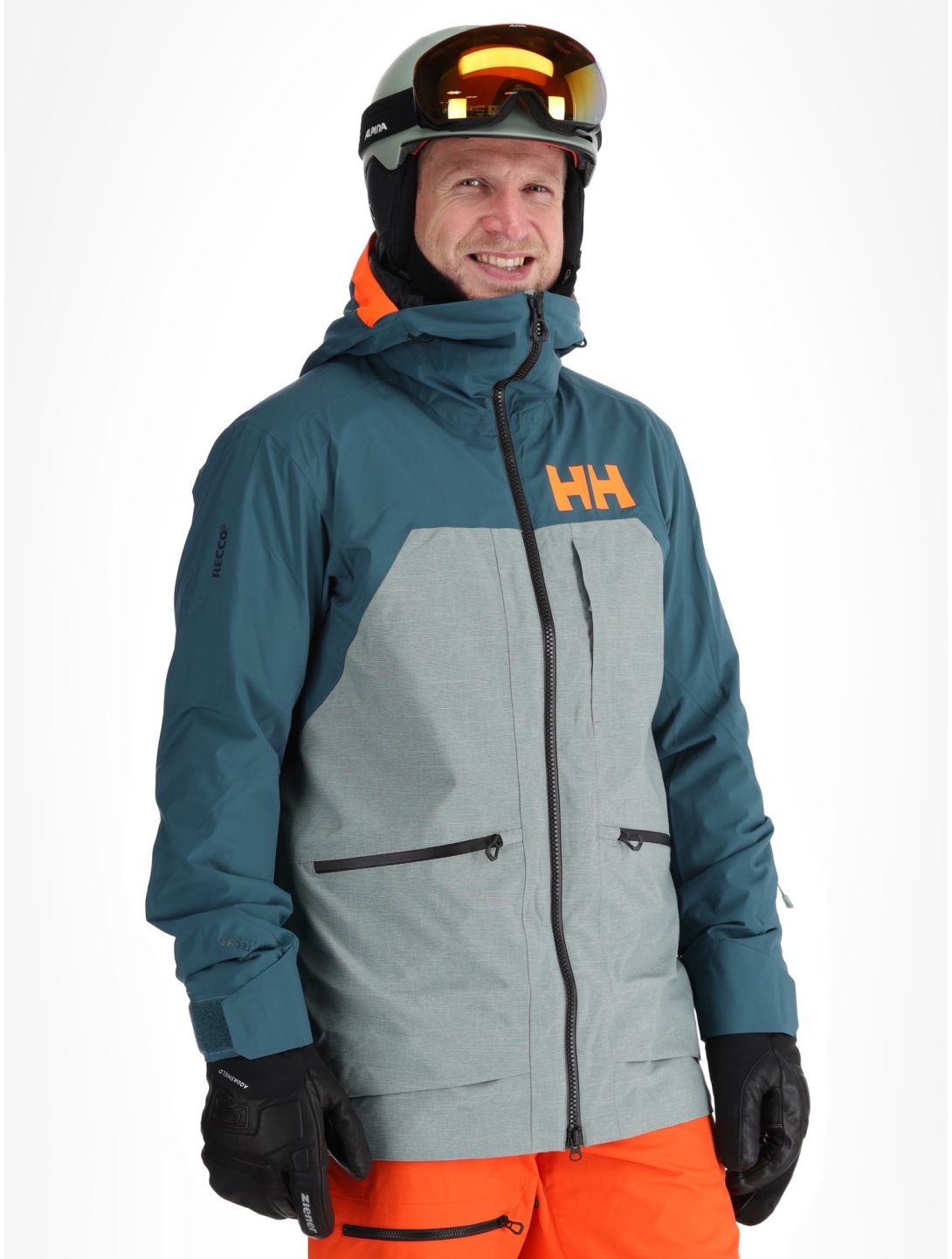 Helly Hansen, Straightline Lifaloft 2.0 Jkt chaqueta de esquí hombres Dark Creek verde 