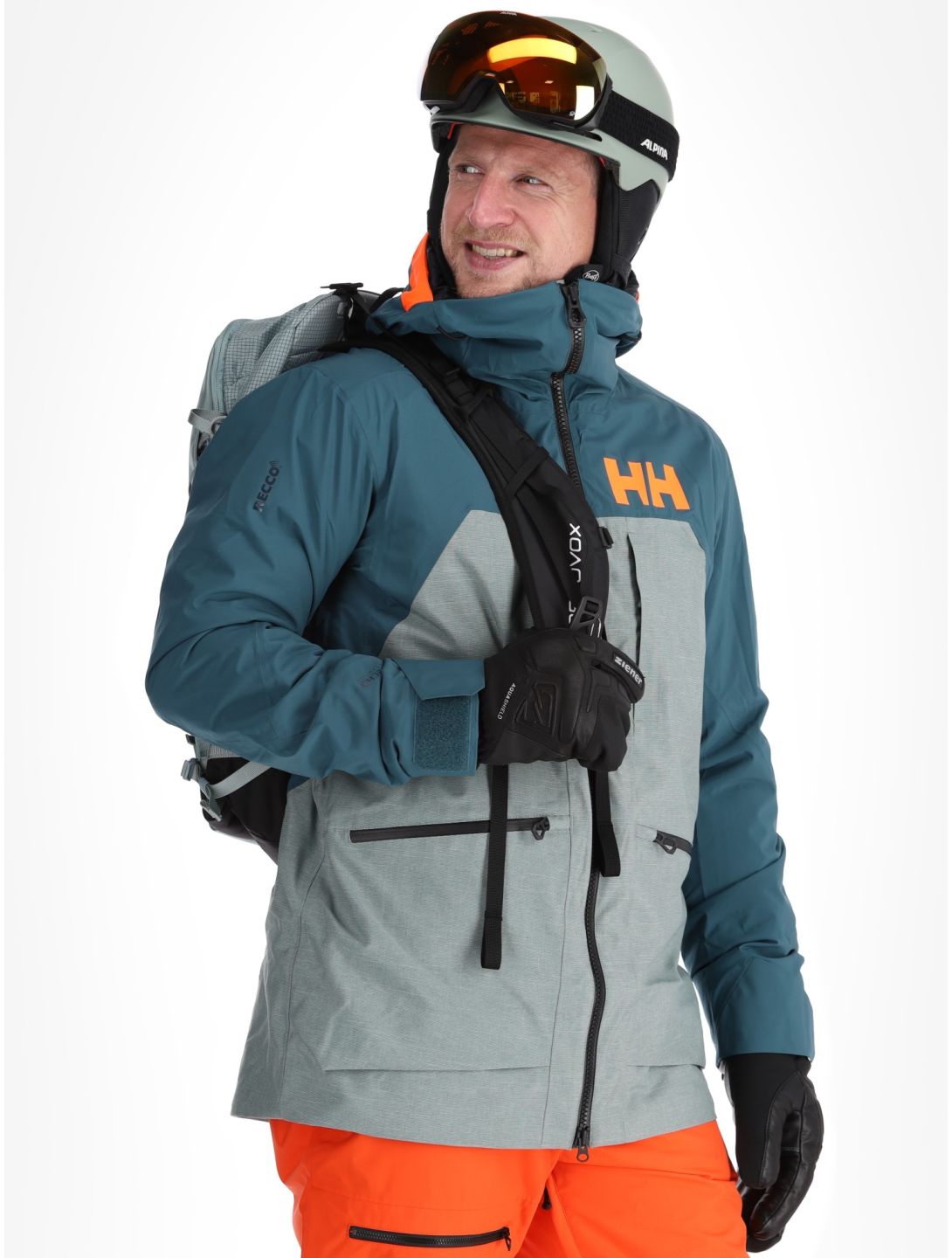 Helly Hansen, Straightline Lifaloft 2.0 Jkt chaqueta de esquí hombres Dark Creek verde 