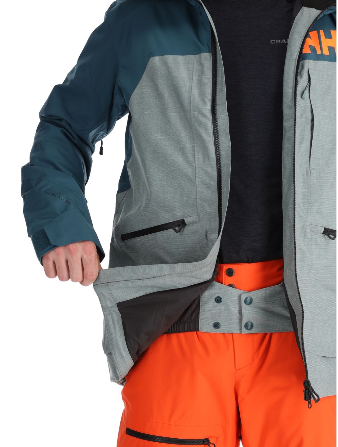 Helly Hansen, Straightline Lifaloft 2.0 Jkt chaqueta de esquí hombres Dark Creek verde 