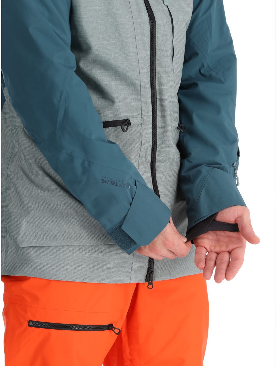 Helly Hansen, Straightline Lifaloft 2.0 Jkt chaqueta de esquí hombres Dark Creek verde 