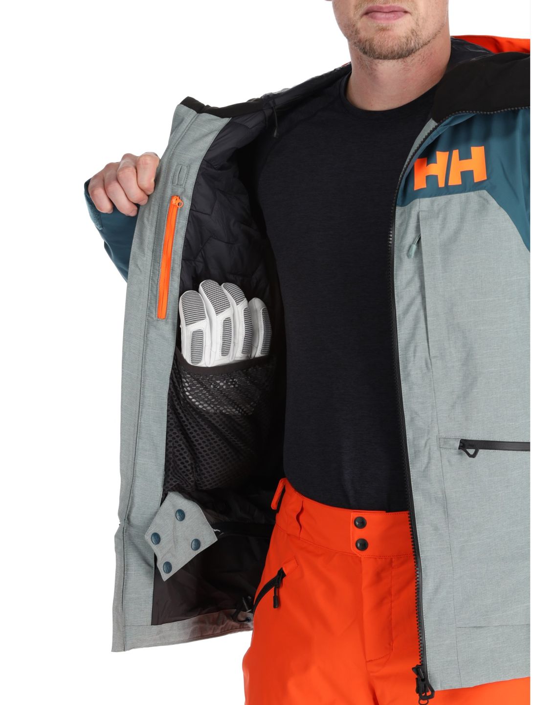 Helly Hansen, Straightline Lifaloft 2.0 Jkt chaqueta de esquí hombres Dark Creek verde 