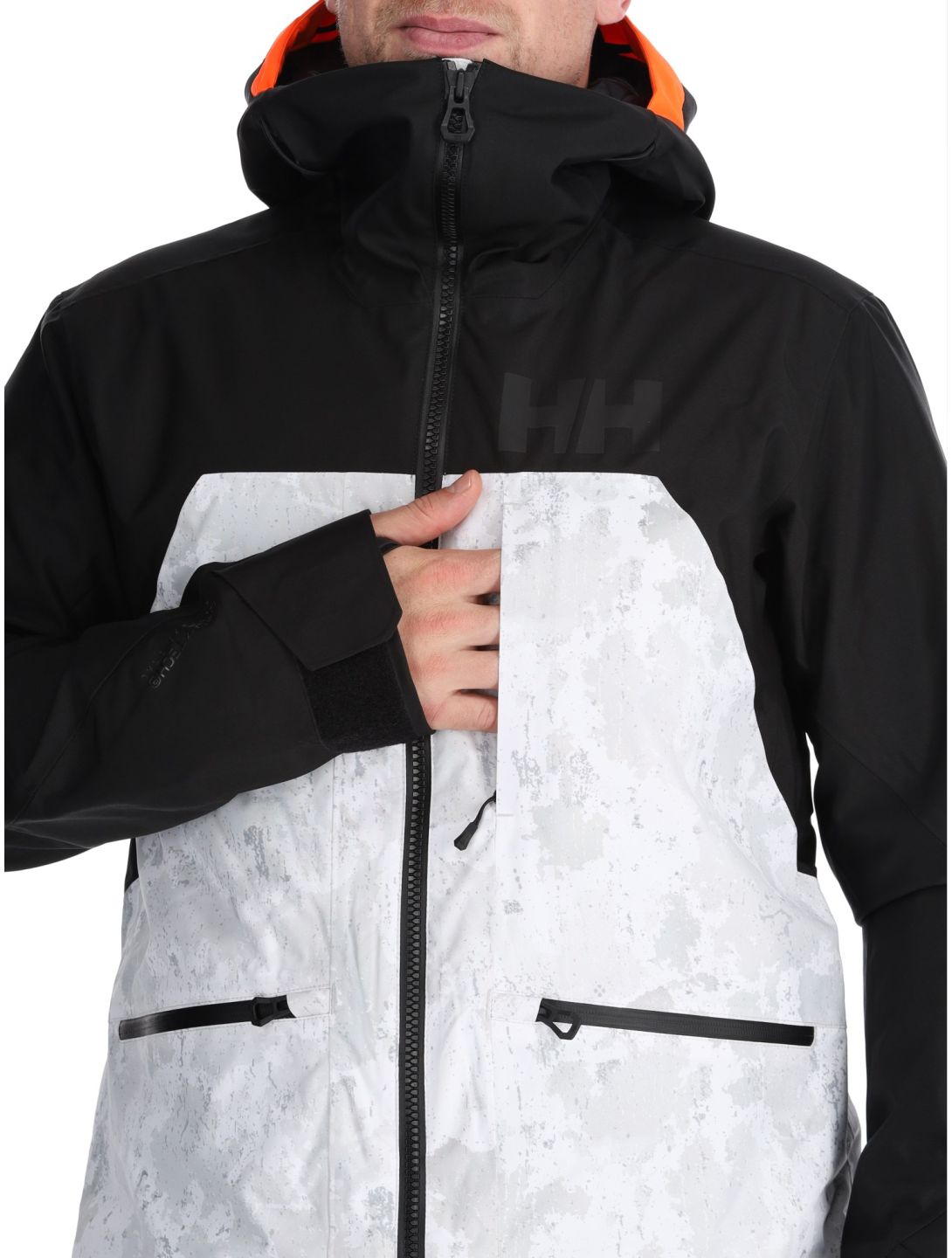 Helly Hansen, Straightline Lifaloft 2.0 Jkt chaqueta de esquí hombres Grey Fog S gris, negro 