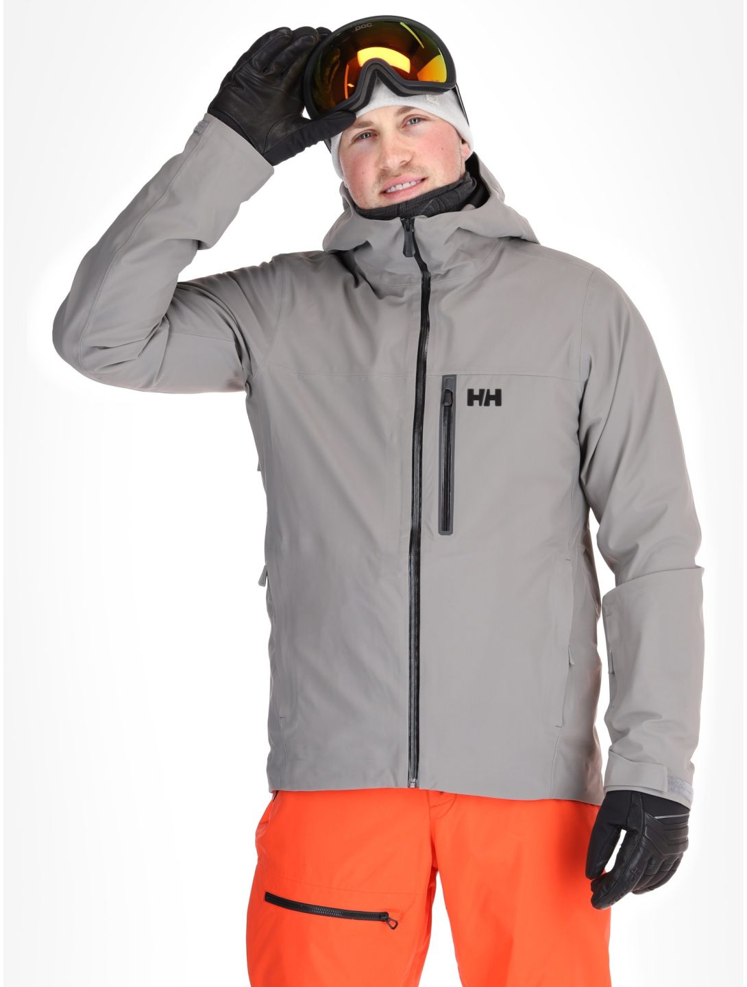 Helly Hansen, Swift 3L Shell chaqueta de esquí hardshell hombres Concrete gris 