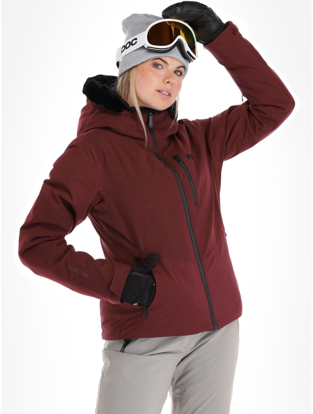 Helly Hansen, Valdisere 2.0 chaqueta de esquí mujeres Hickory púrpura 