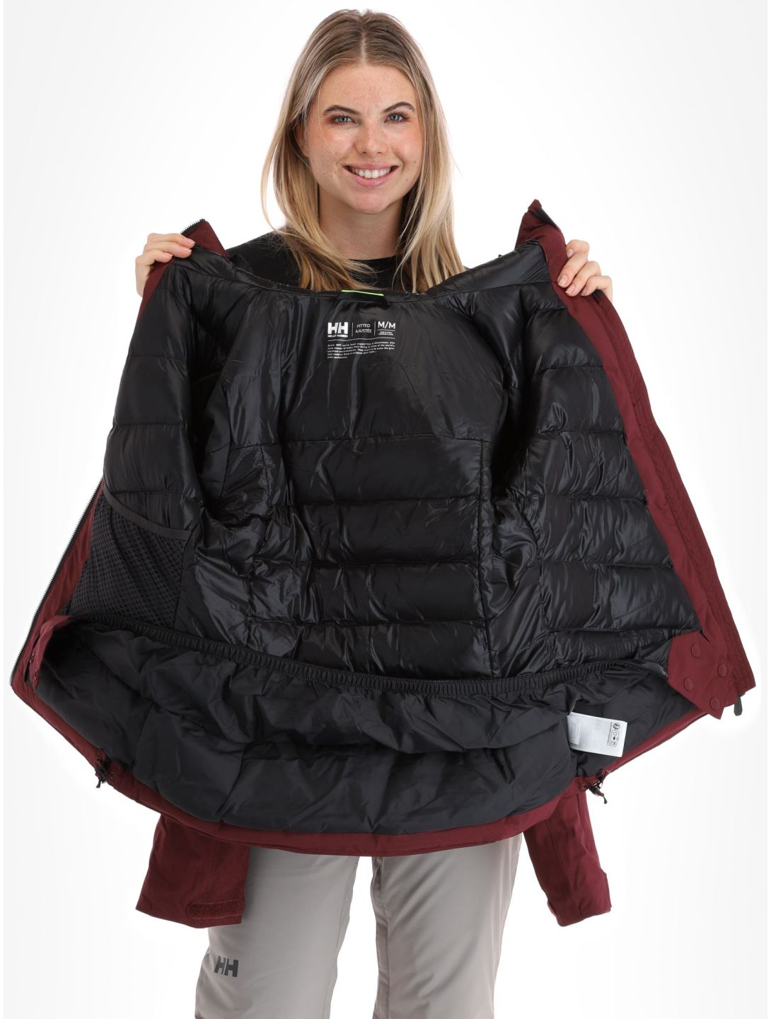 Helly Hansen, Valdisere 2.0 chaqueta de esquí mujeres Hickory púrpura 