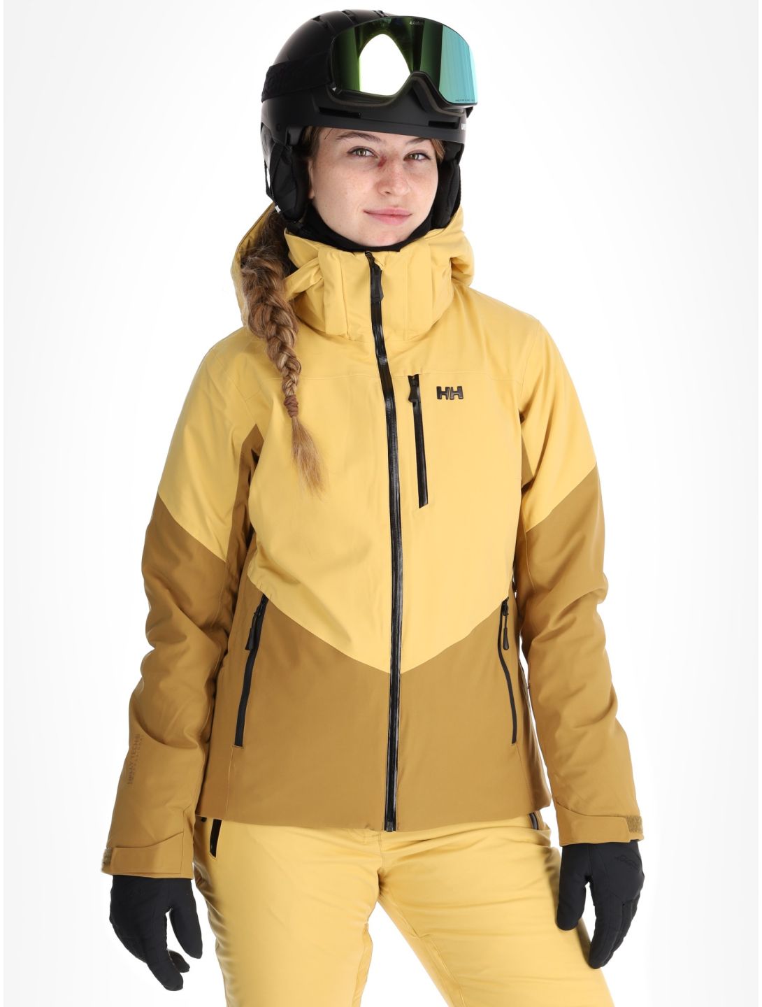 Helly Hansen, W Alphelia chaqueta de esquí mujeres Sand amarillo 