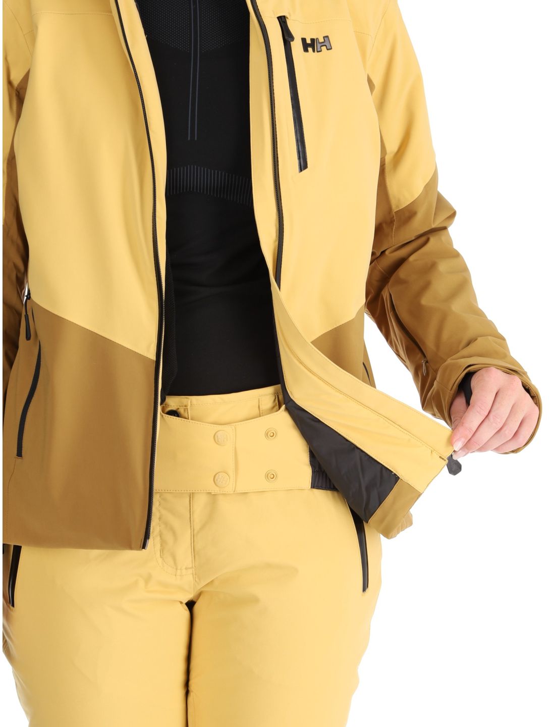 Helly Hansen, W Alphelia chaqueta de esquí mujeres Sand amarillo 