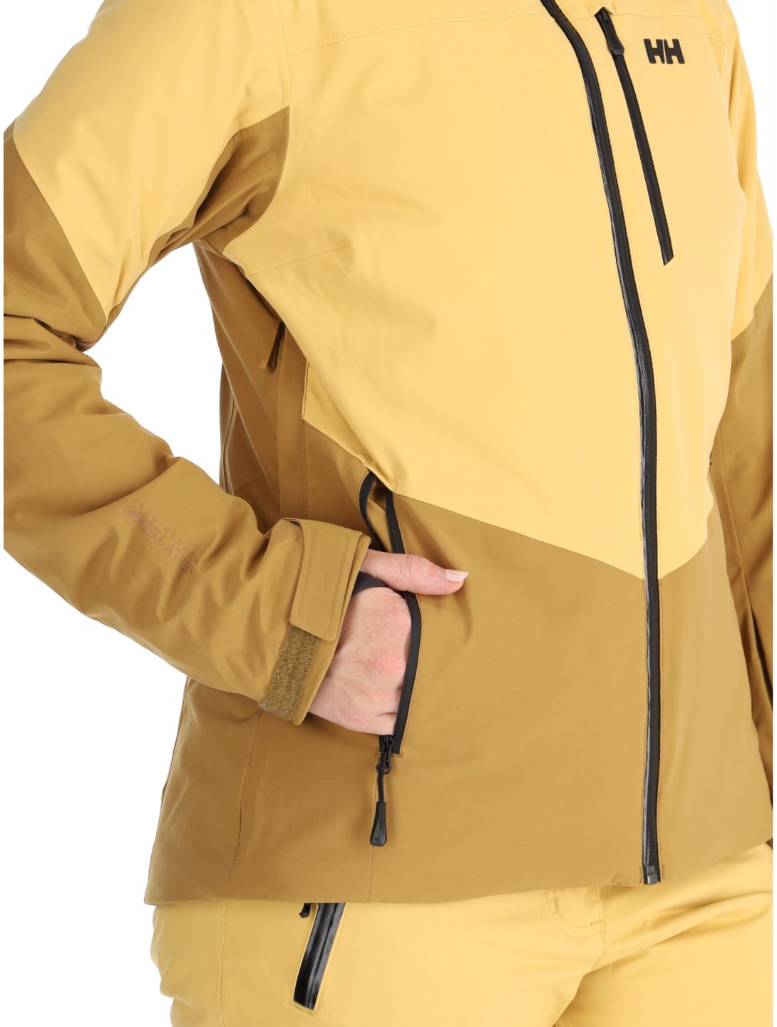 Helly Hansen, W Alphelia chaqueta de esquí mujeres Sand amarillo 