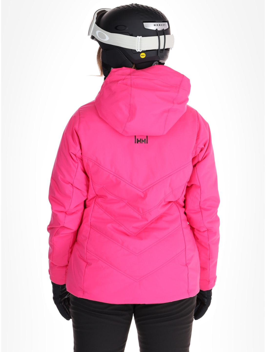 Helly Hansen, W Alpine Insulated chaqueta de esquí mujeres Dragon Fruit Black negro, rosa 