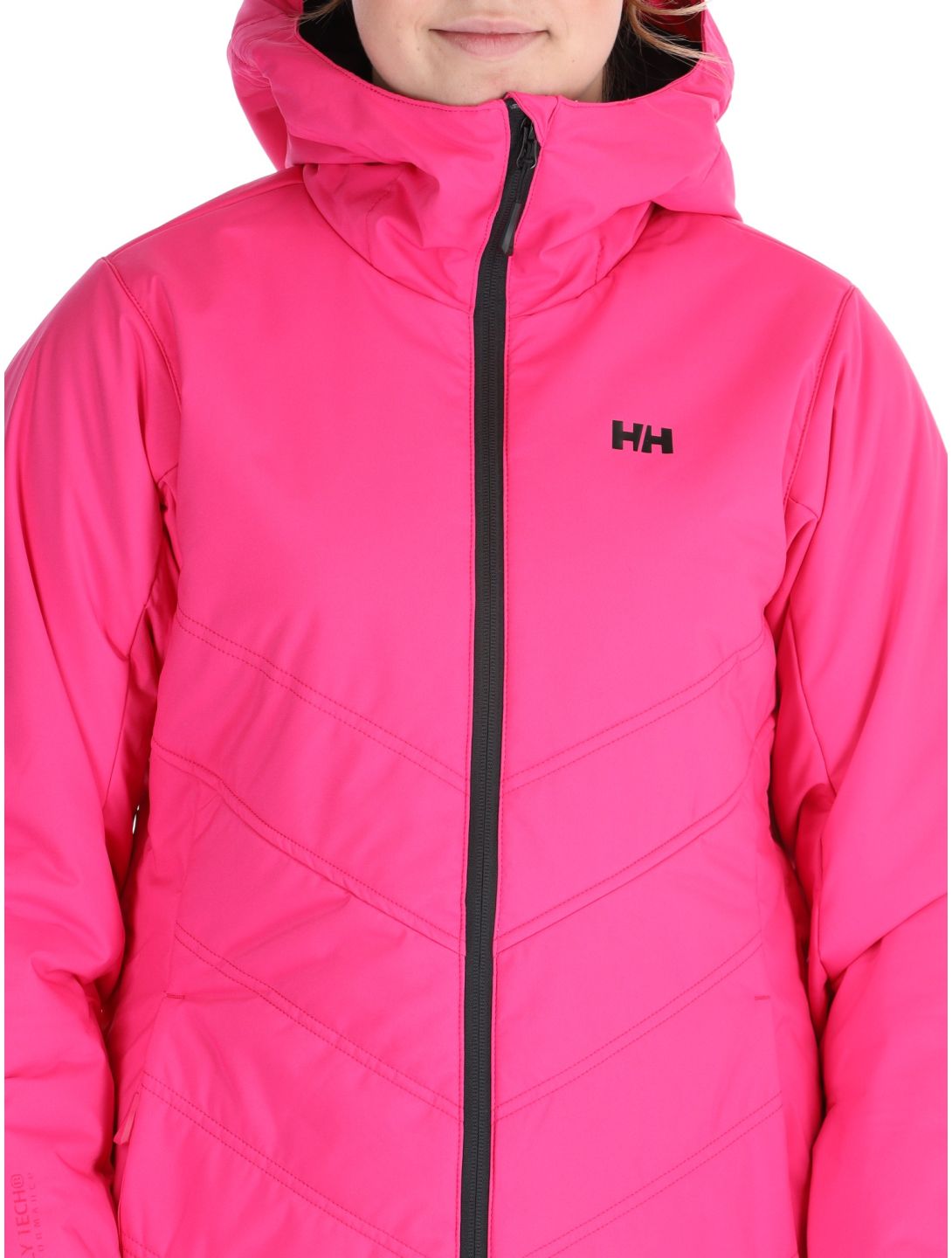 Helly Hansen, W Alpine Insulated chaqueta de esquí mujeres Dragon Fruit Black negro, rosa 