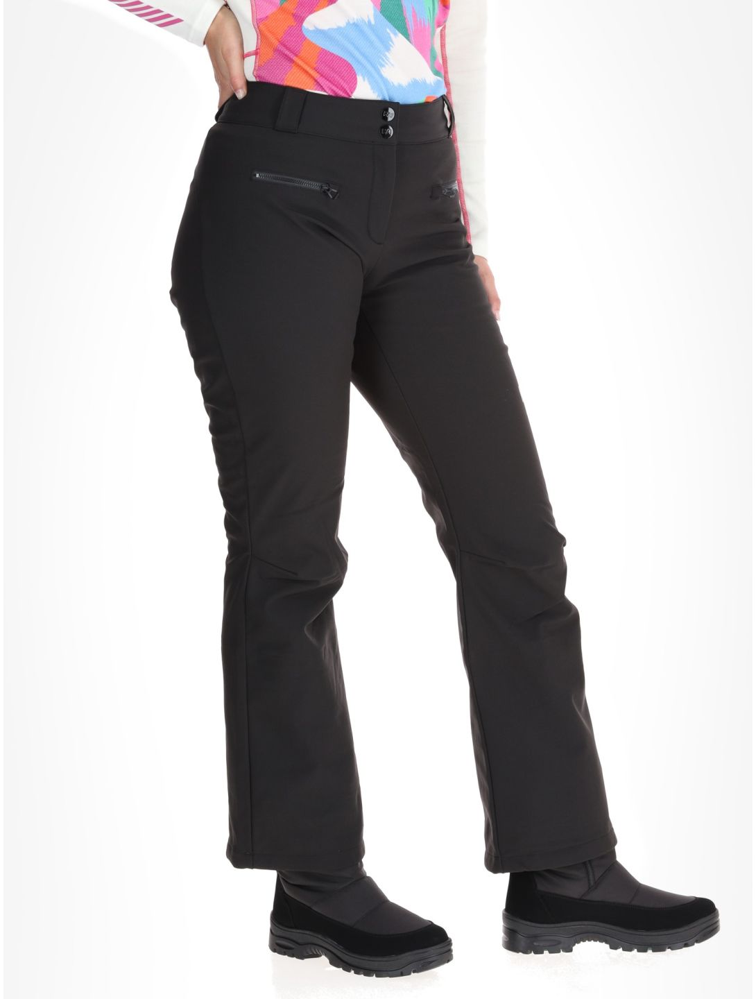 Helly Hansen, W Bellissimo 2 pantalones de esquí softshell mujeres Black negro 