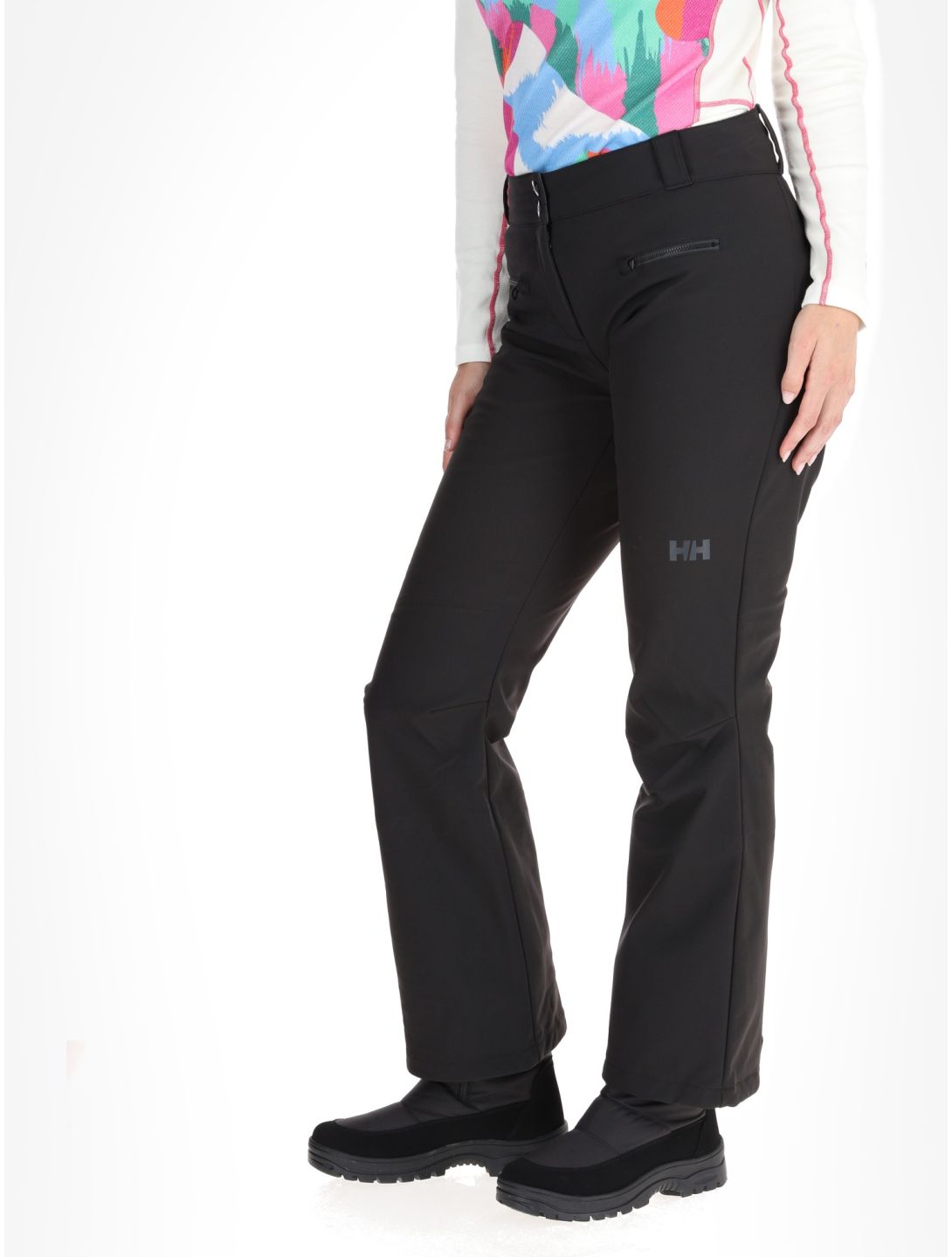 Helly Hansen, W Bellissimo 2 pantalones de esquí softshell mujeres Black negro 