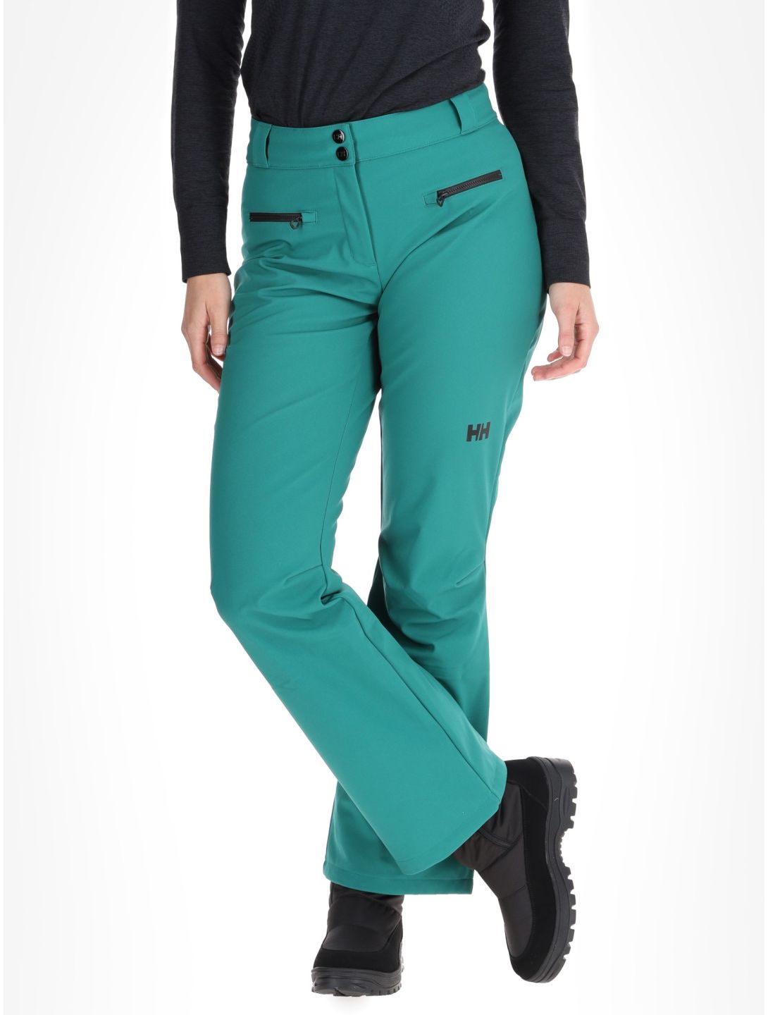 Helly Hansen, W Bellissimo 2 pantalones de esquí softshell mujeres Emerald verde 