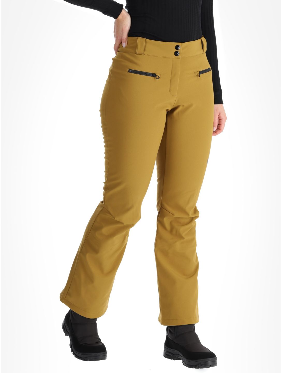 Helly Hansen, W Bellissimo 2 pantalones de esquí softshell mujeres Lynx marrón 