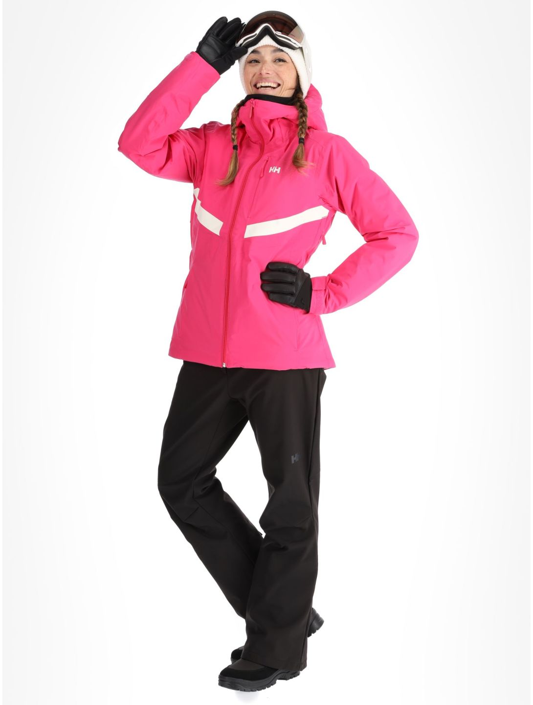 Helly Hansen, W Edge 3.0 chaqueta de esquí mujeres Dragon Fruit Black negro, rosa 